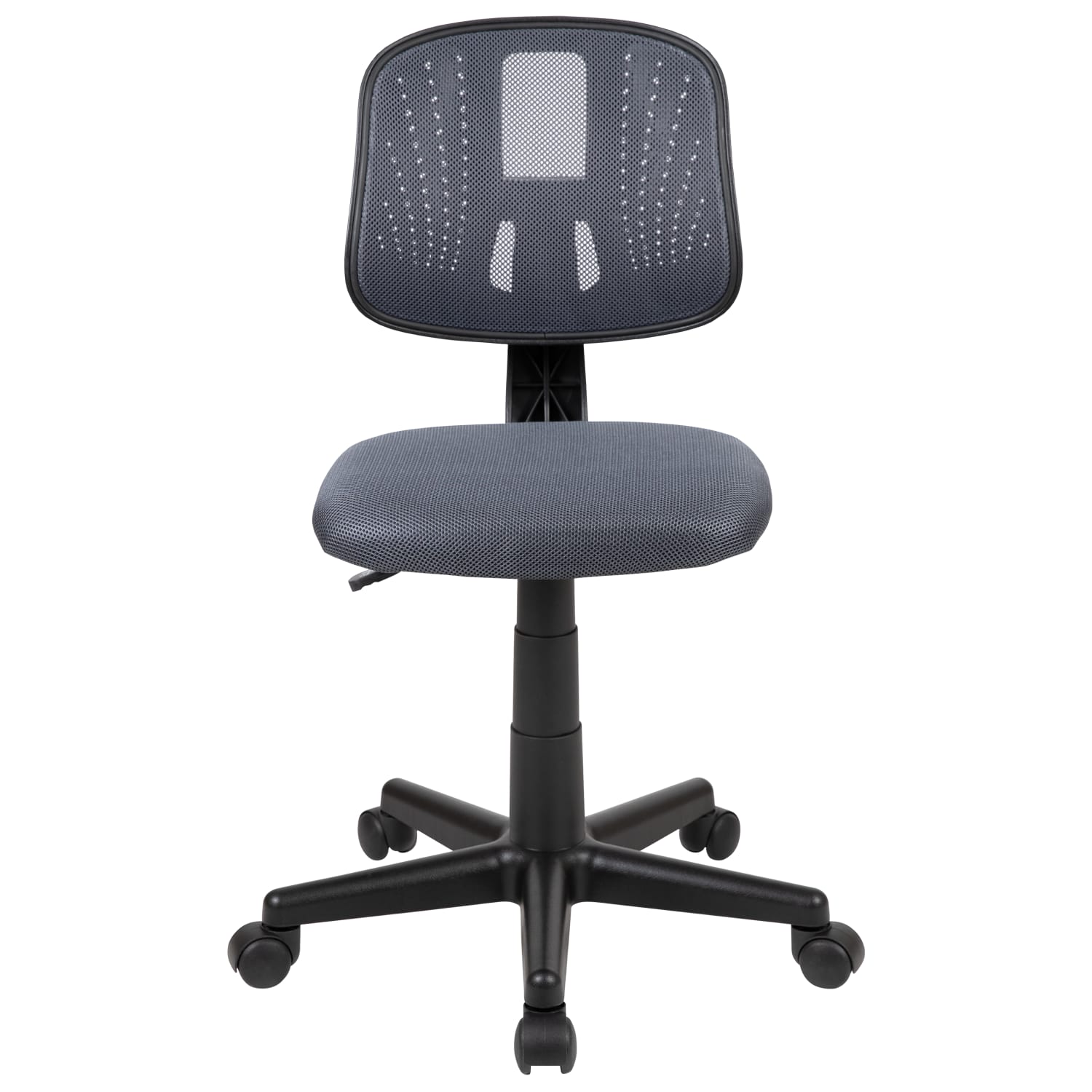 Flash Furniture Flash Fundamentals Mesh MidBack Swivel Task Office Chair With Pivot Back GrayBlack PopularChairscom Flash Furniture Flash Fundamentals Mesh Mid Back Swivel Task Office Chair With Pivot Back GrayBlack PopularChairscom