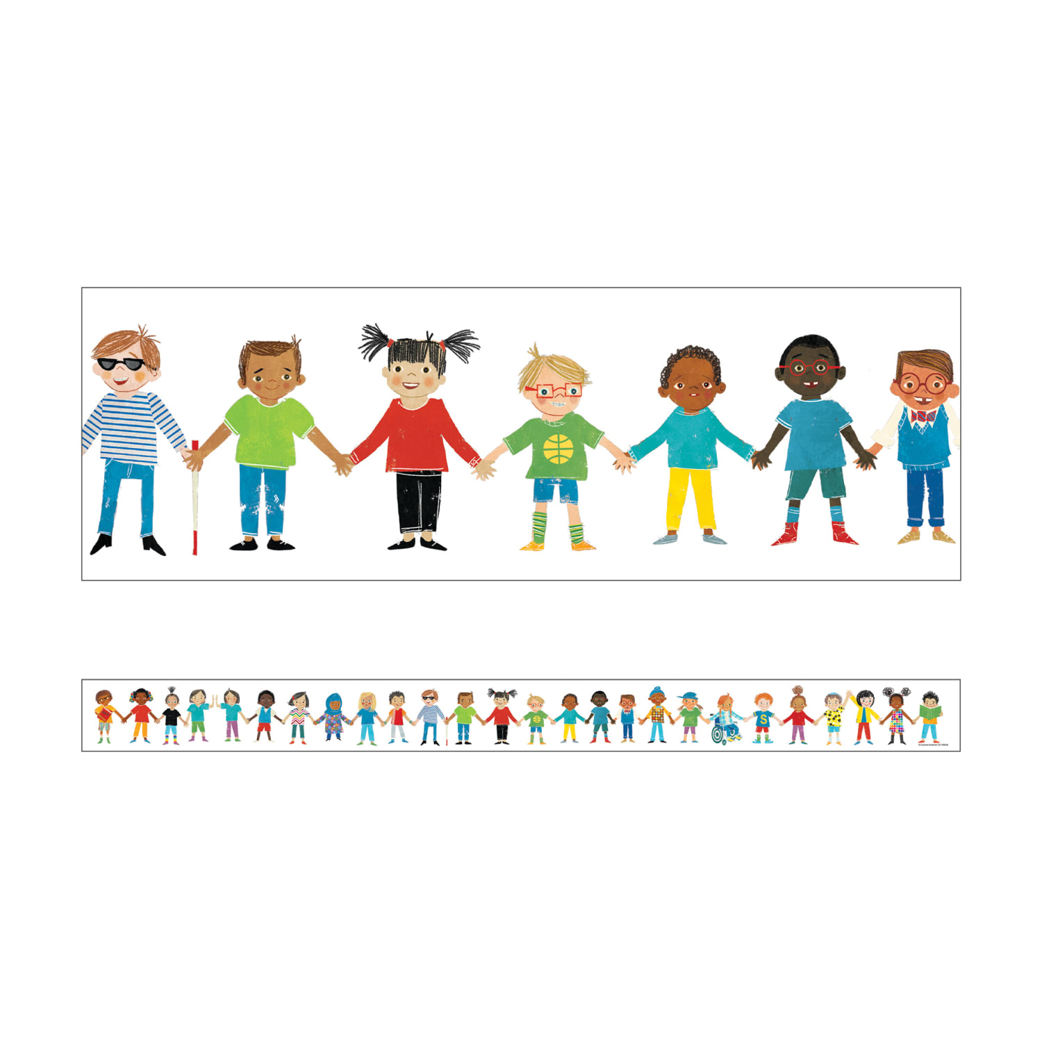 Carson Dellosa Education Straight Borders, All Are Welcome Kids, 36ft Per Pack, Set Of 6 Packs - Image 3