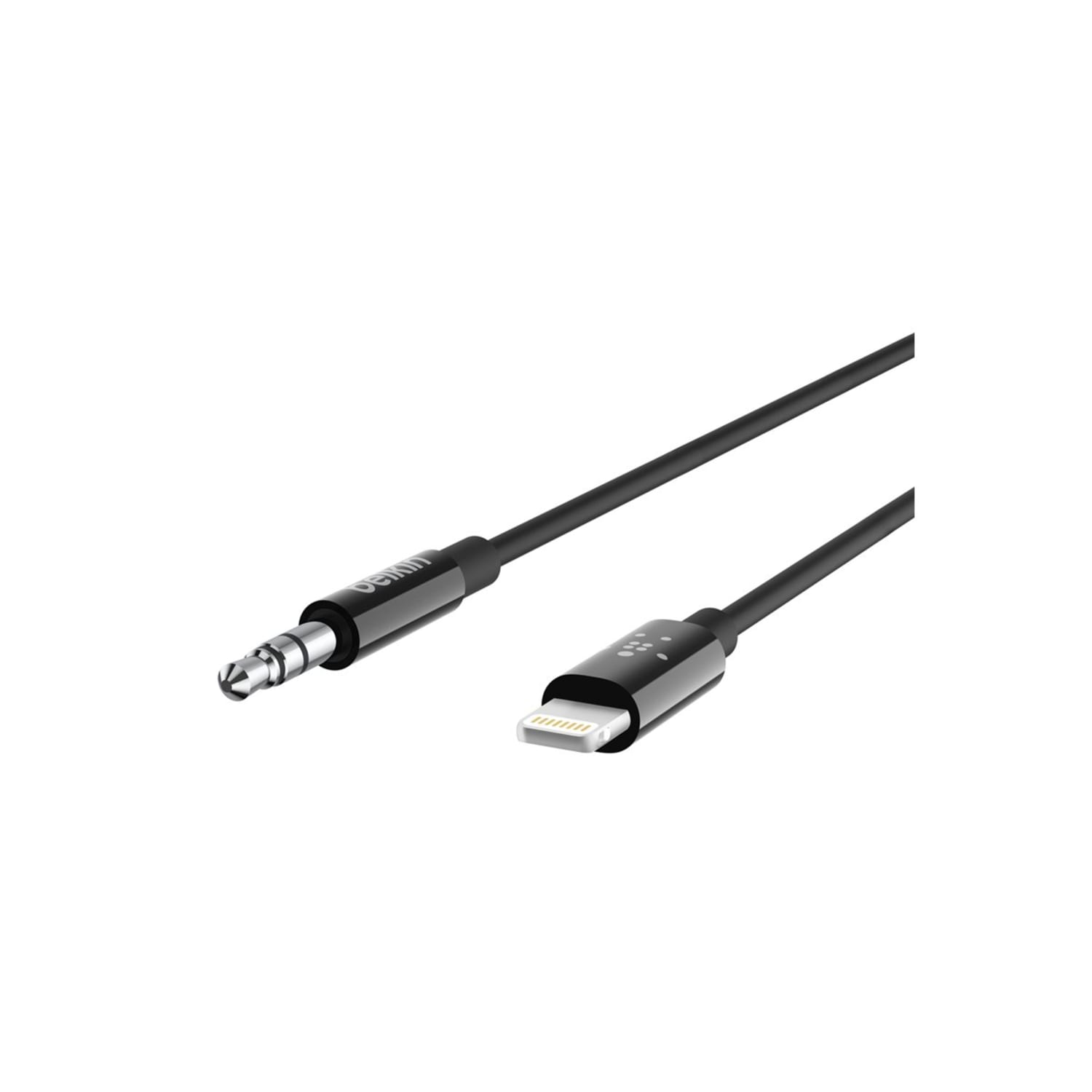 3.5 mm Audio Cable With Lightning Connector 6 Ft, Black - Image 3