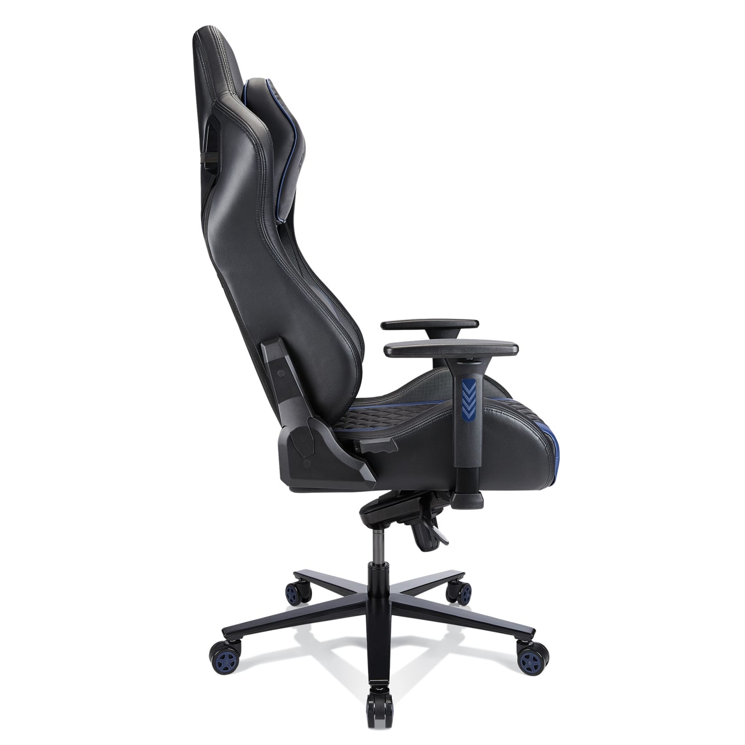 RS Gaming Davanti Vegan Leather High Back Gaming Office Chair BlackBlue BIFMA Compliant PopularChairscom