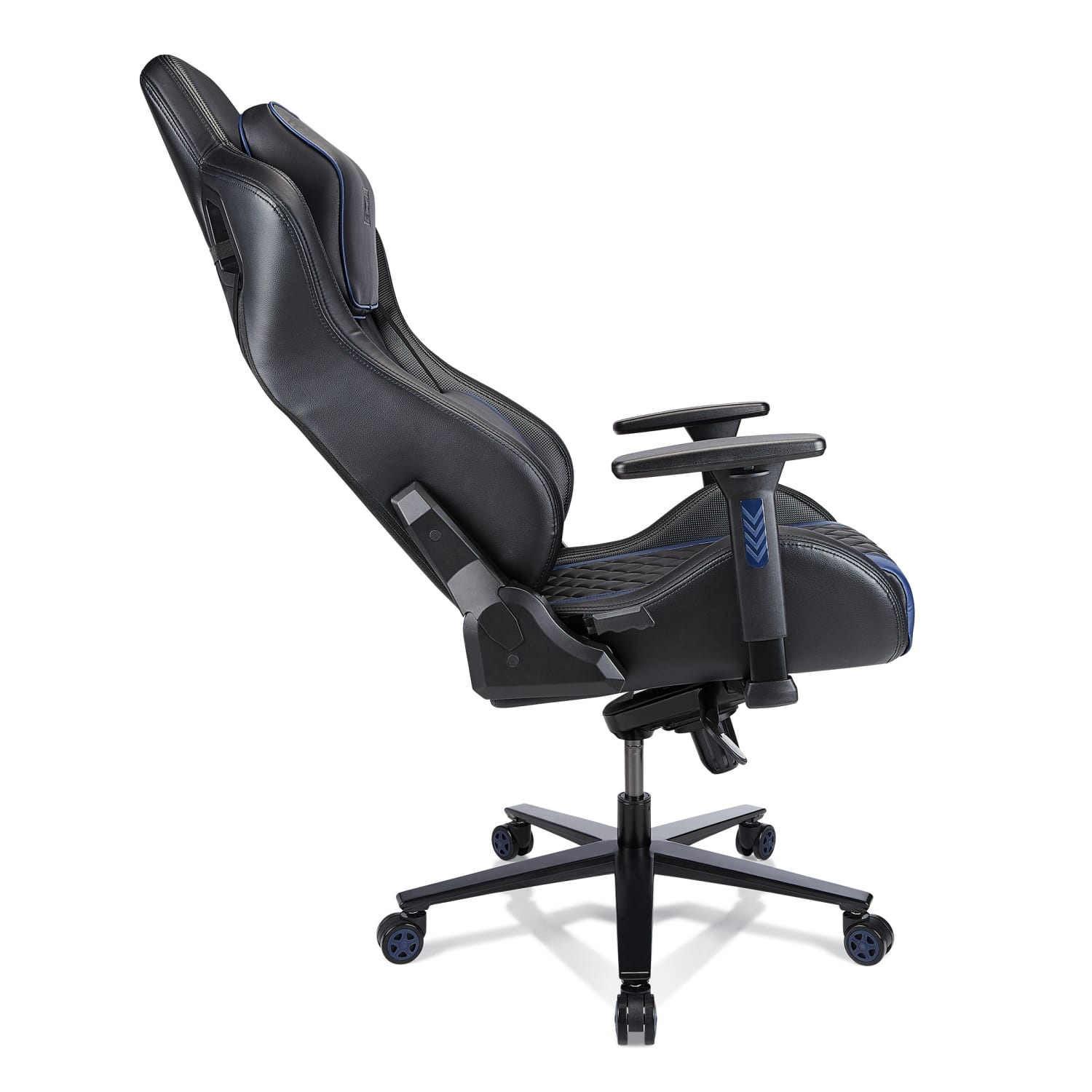 RS Gaming Davanti Vegan Leather High Back Gaming Office Chair BlackBlue BIFMA Compliant PopularChairscom
