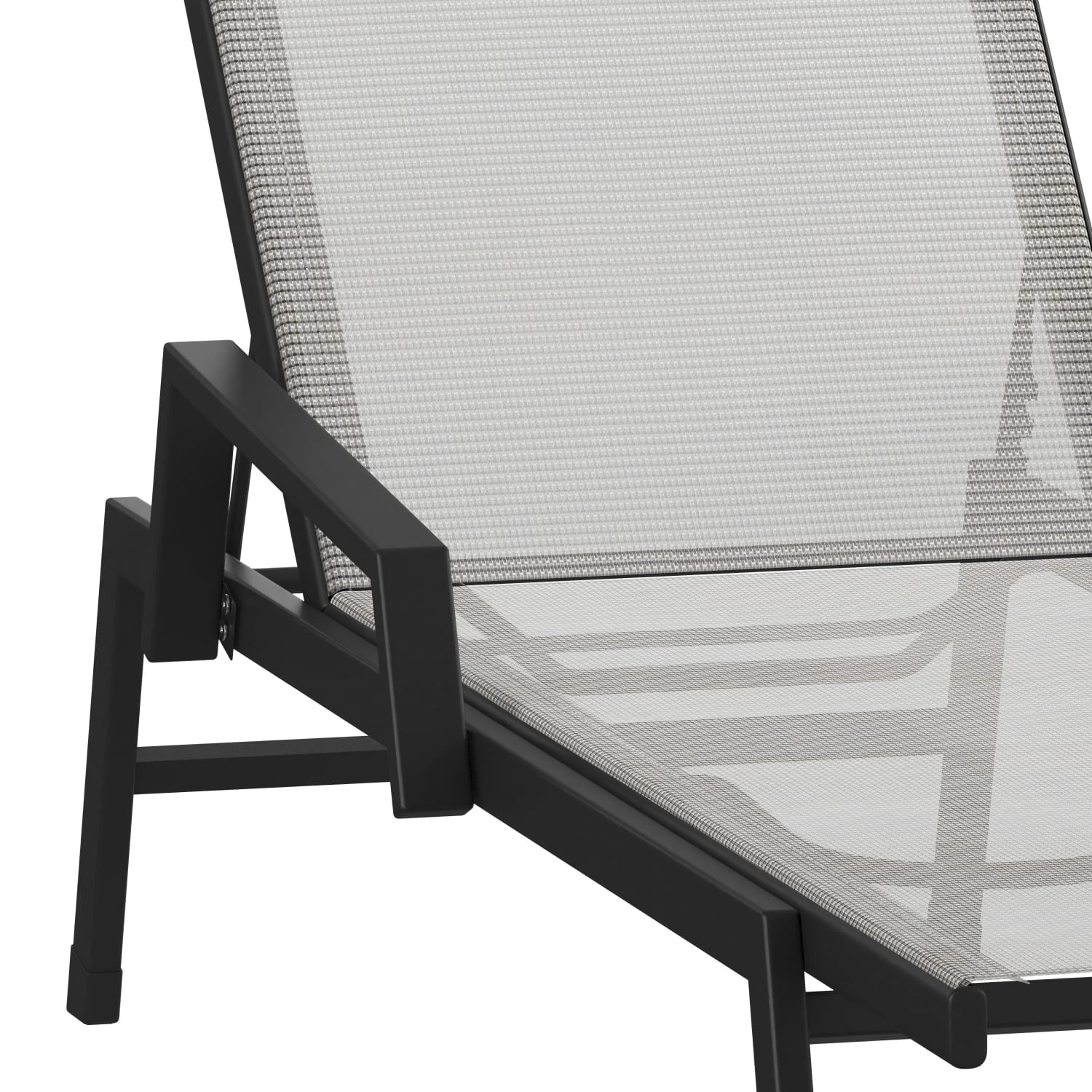Flash Furniture Brazos Fabric Adjustable Chaise Lounge Chair With Arms GrayBlack PopularChairscom Flash Furniture Brazos Fabric Adjustable Chaise Lounge Chair With Arms GrayBlack PopularChairscom