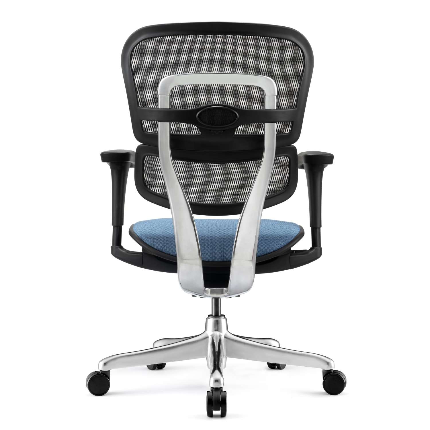 WorkPro 12000 V2 Series Ergonomic Mesh/Fabric High-Back Office Chair, Sky/Black, BIFMA Compliant - Image 5