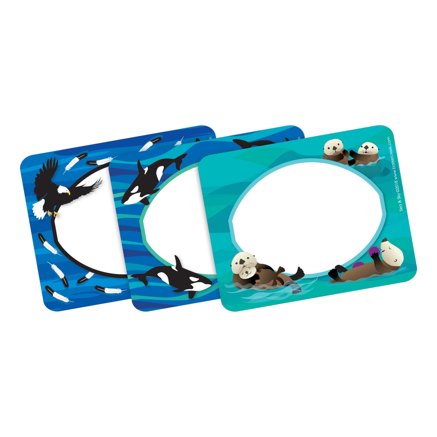 Barker Creek Name Tag & Name Plate Set, Sea & Sky - Image 4