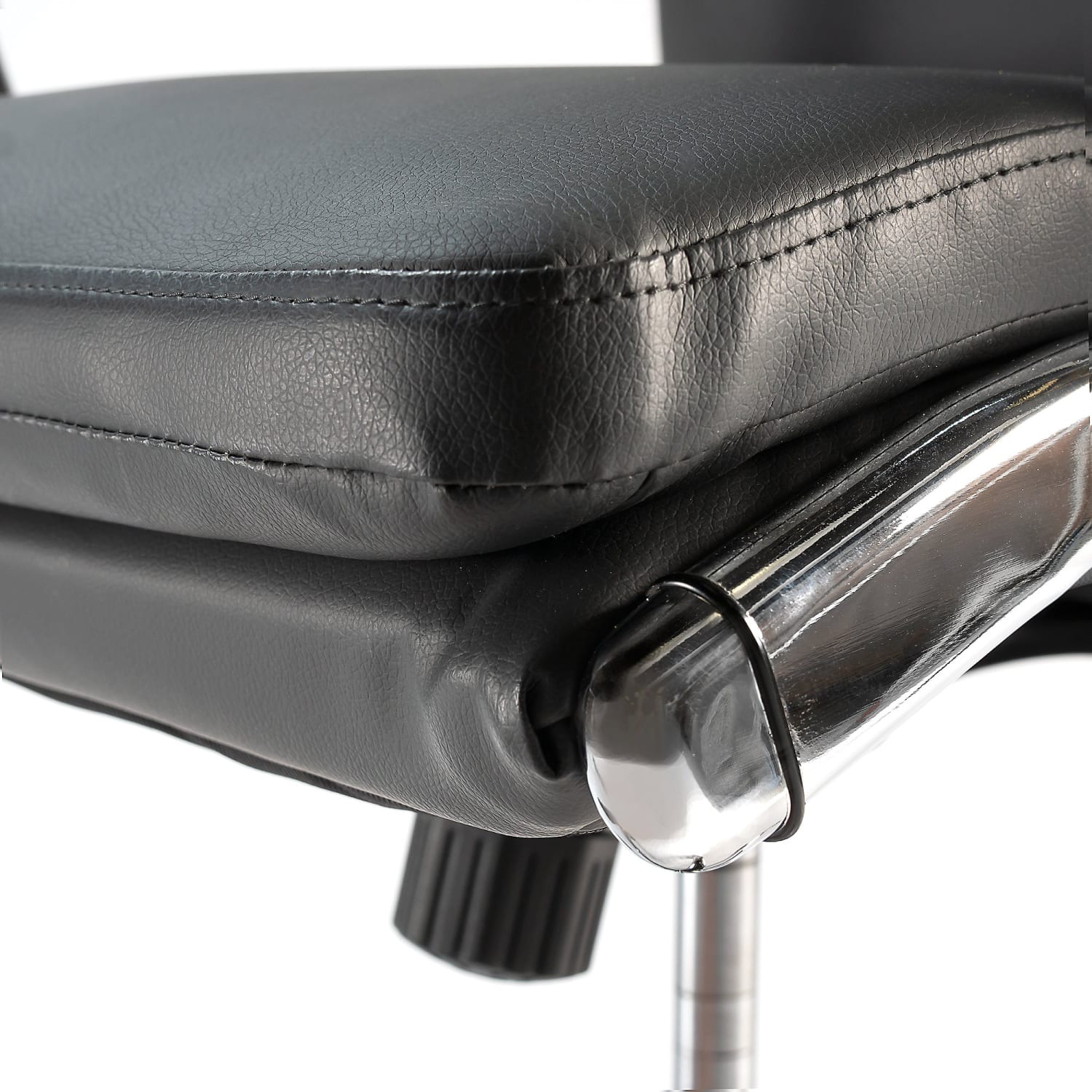 Bush Business Furniture Modelo Bonded Leather High-Back Office Chair, Dark Gray, Standard Delivery - Image 7
