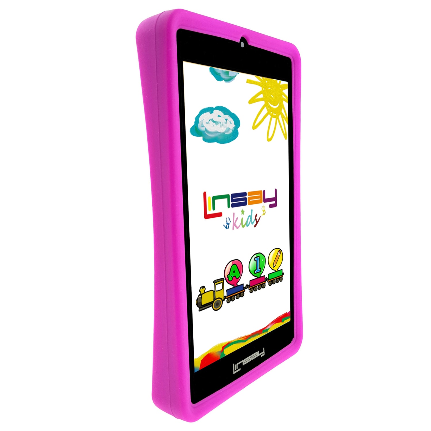 Linsay F7 Tablet, 7in Screen, 2GB Memory, 64GB Storage, Android 13, Kids Pink - Image 4