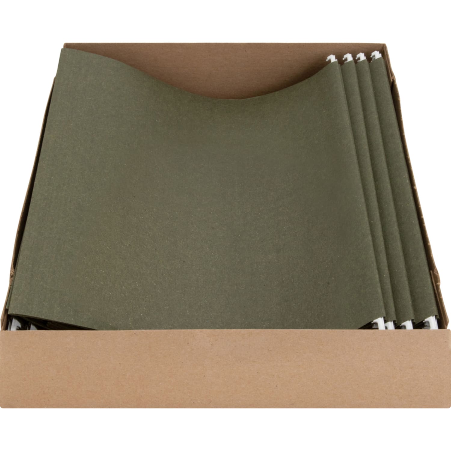 Business Source Standard Hanging File Folders, Letter Size, Green, Box Of 25 Folders - Image 6