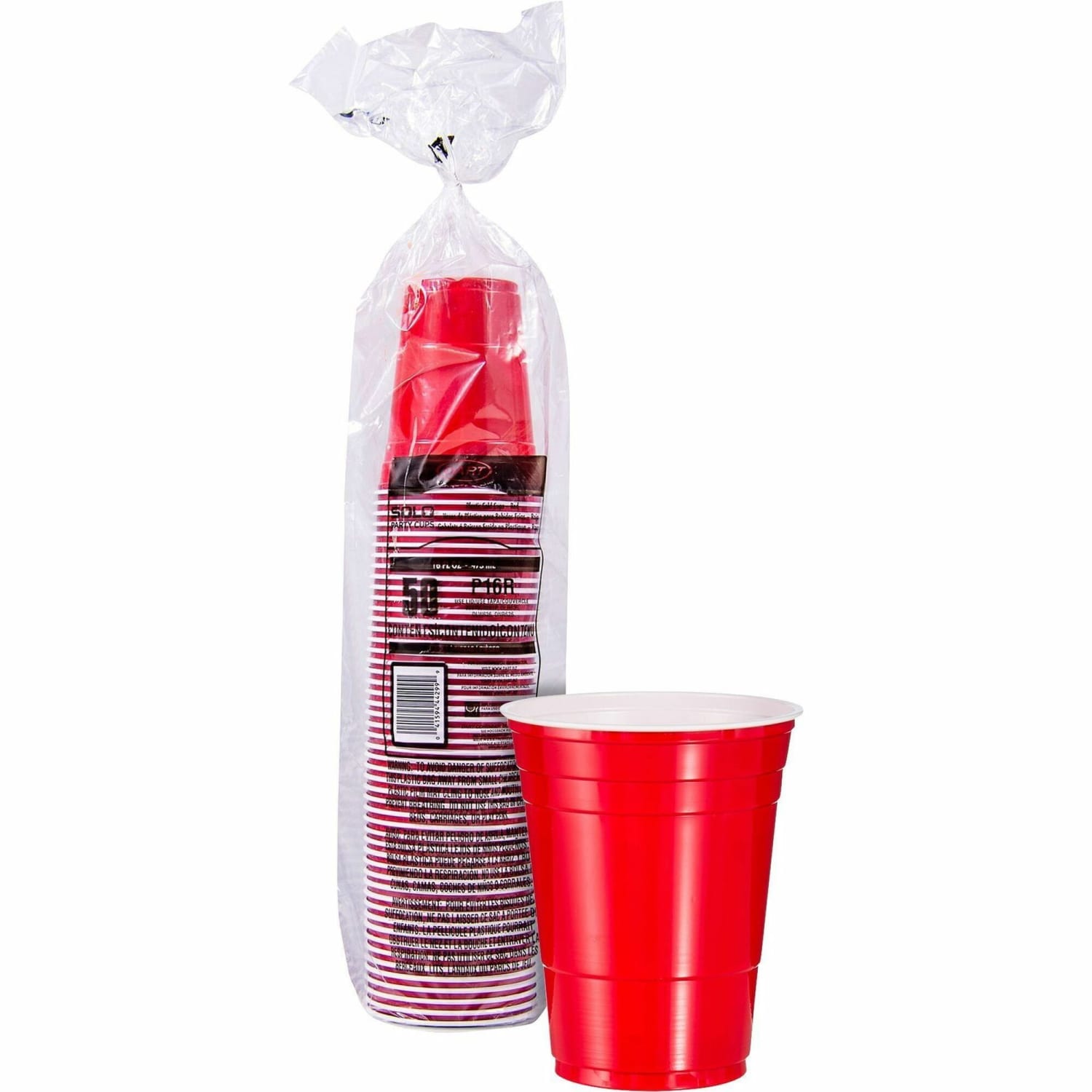 Solo Cup Plastic Party Cups, 16 Oz, Red, Box Of 50 Cups - Image 3
