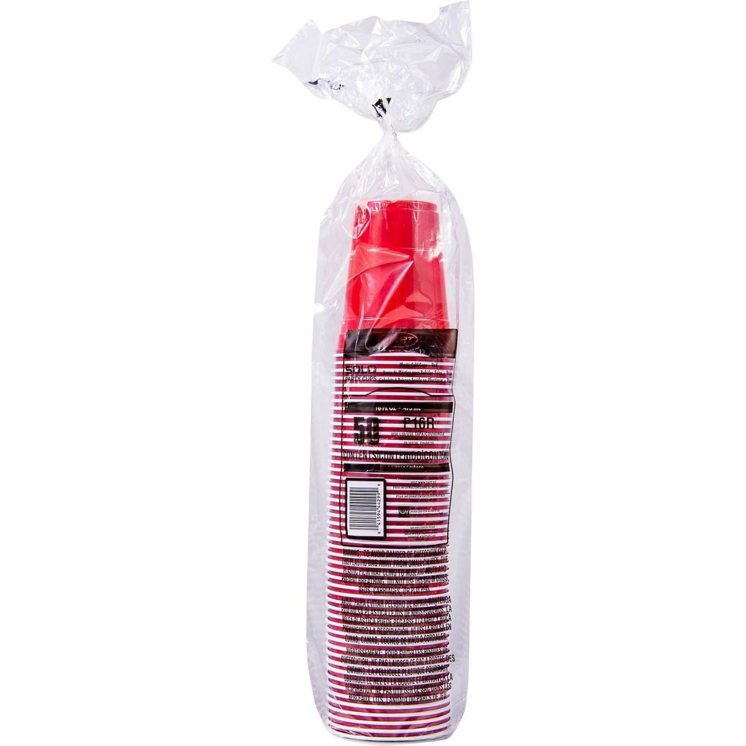 Solo Cup Plastic Party Cups, 16 Oz, Red, Box Of 50 Cups - Image 4
