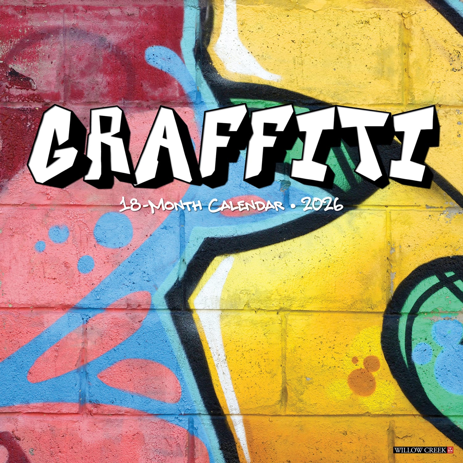 2026 Willow Creek Press Art & Design Monthly Wall Calendar, 12in x 12in, Graffiti, January To December, 55823 - Image 3