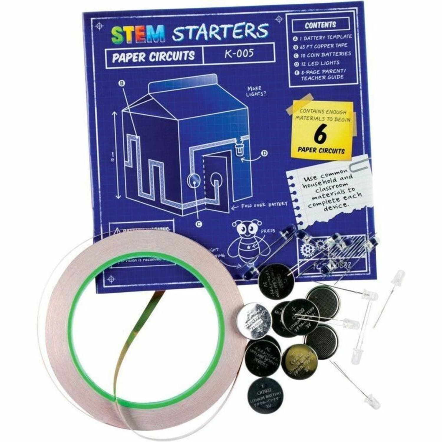 Teacher Created Resources STEM Starters Paper Circuits, Grades 3-12, Pack Of 24 Circuits - Image 3