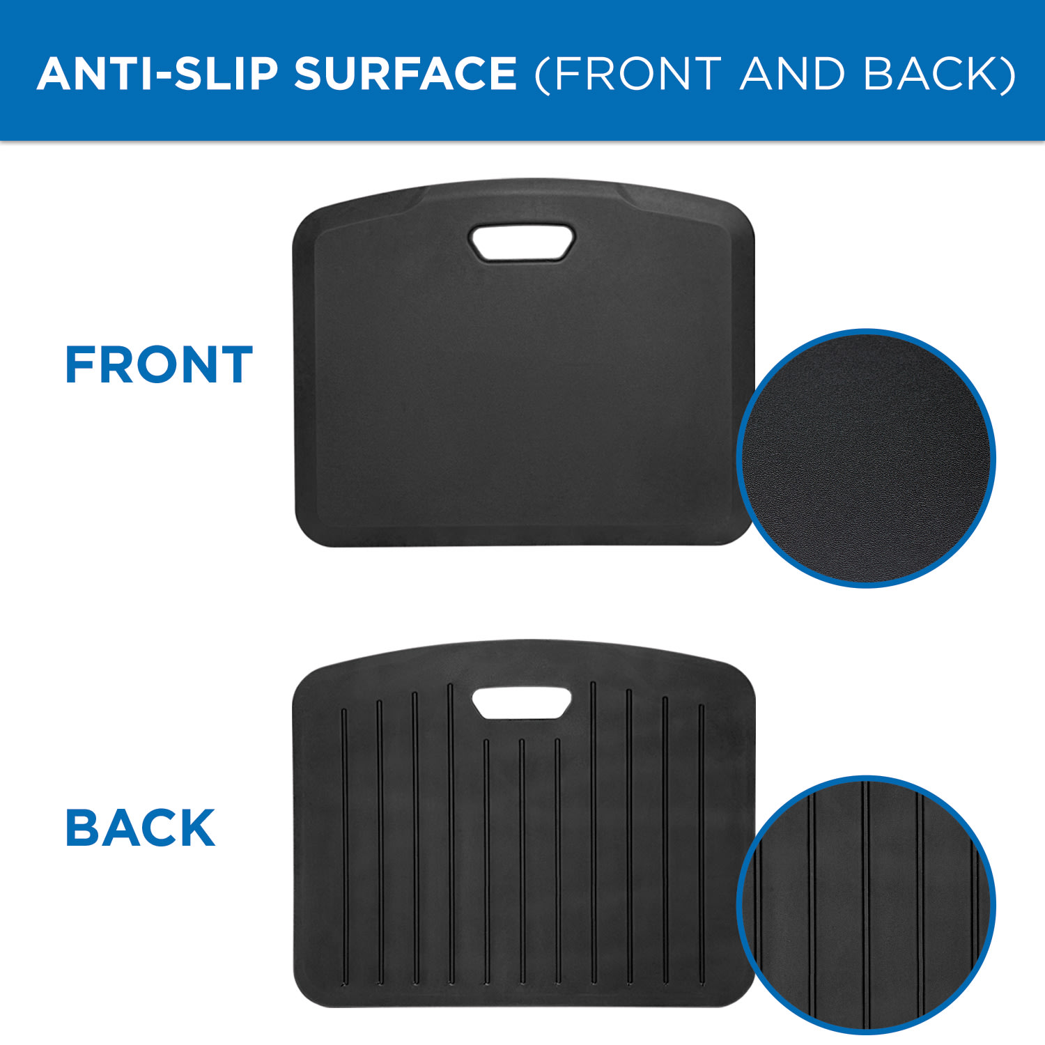 MountIt Portable AntiFatigue Floor Mat Rubberized Gel Foam 18inD x 22W Black PopularChairscom Mount It Portable Anti Fatigue Floor Mat Rubberized Gel Foam 18inD x 22W Black PopularChairscom