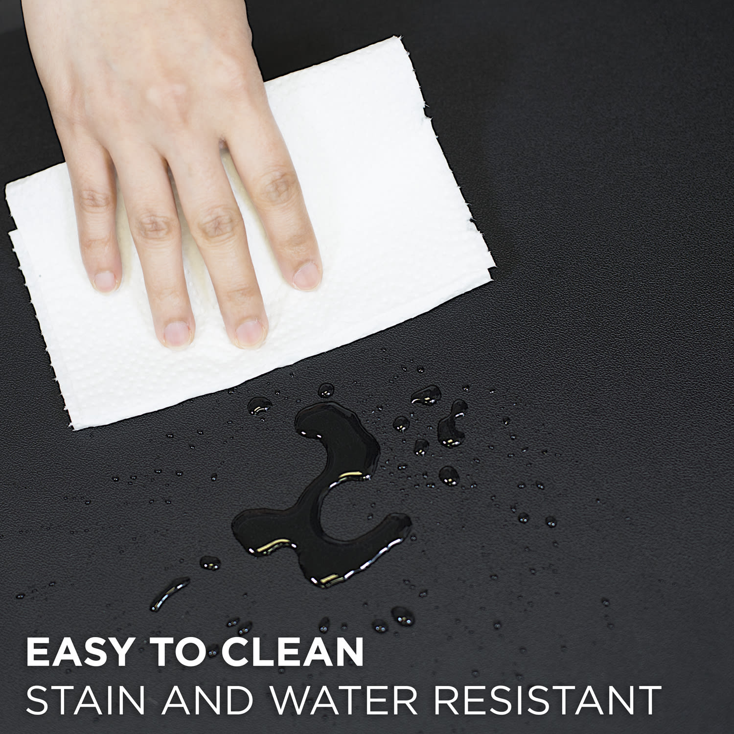 Mount It Portable Anti Fatigue Floor Mat Rubberized Gel Foam 18inD x 22W Black PopularChairscom