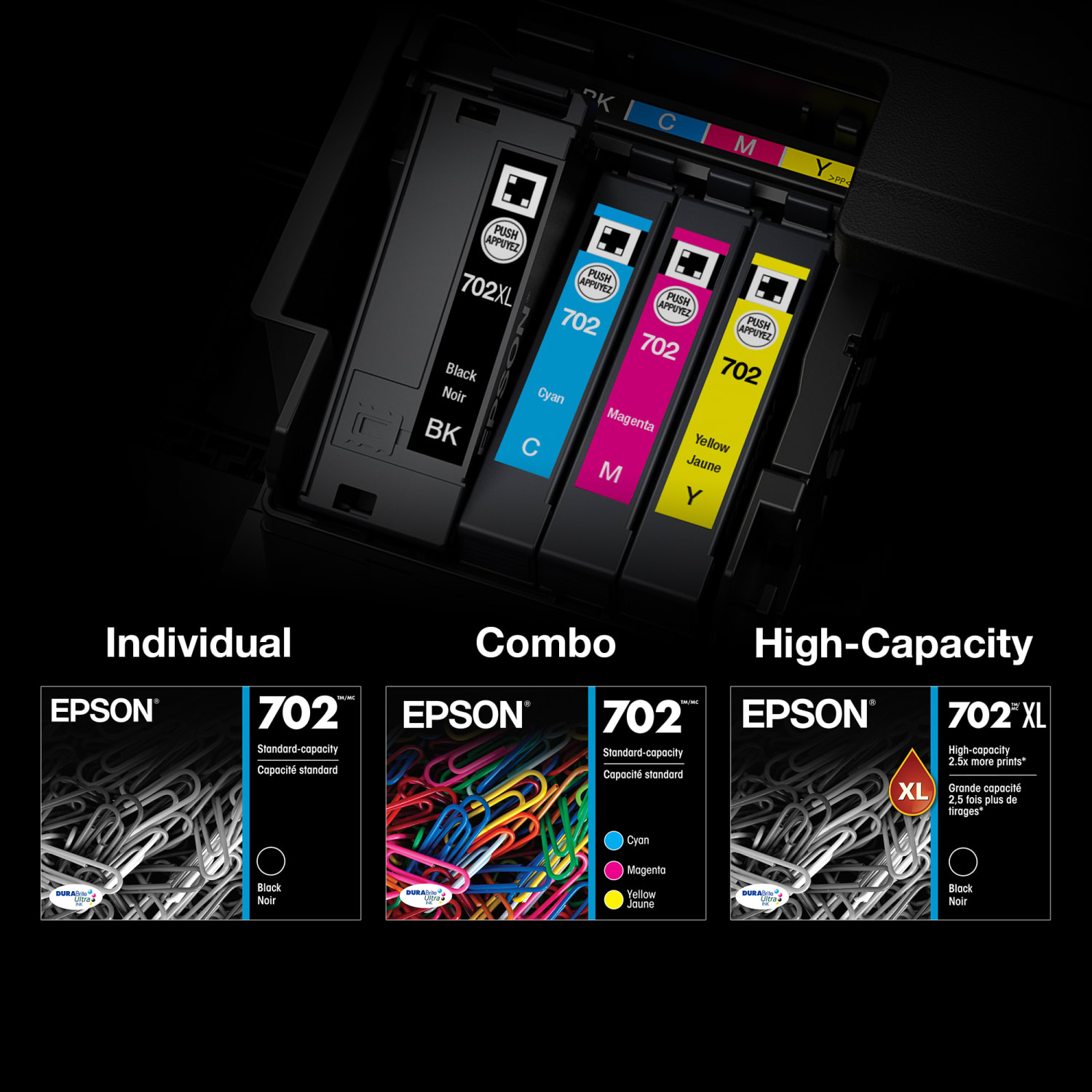Epson 702XL DuraBrite Yellow Ultra-High-Yield Ink Cartridge, T702XL420-S - Image 6