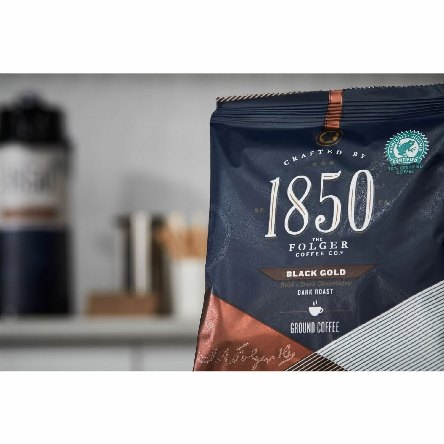 Folgers 1850 Coffee Fraction Single-Serve Packs, Black Gold, Carton Of 24 - Image 4