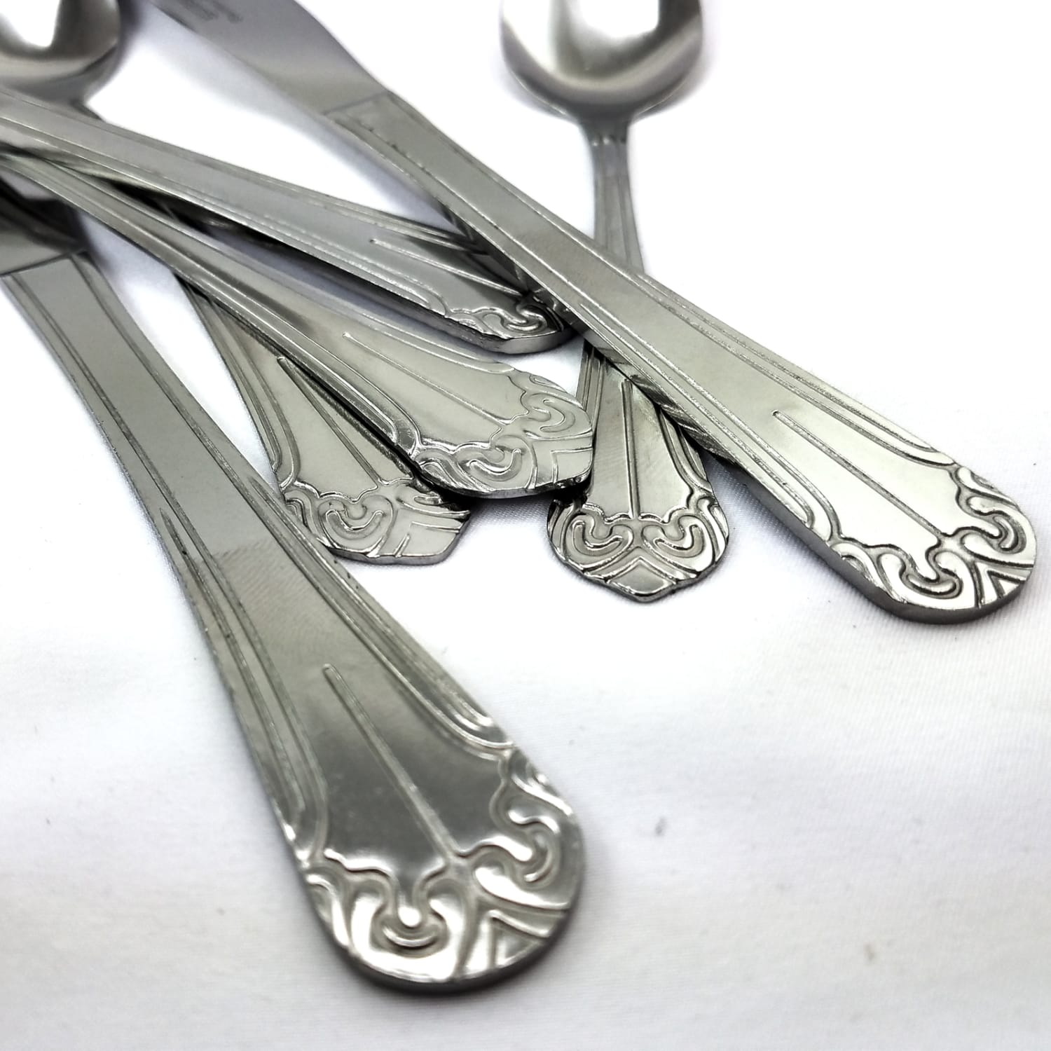 Gibson Home 24-Piece Flatware Set, Mariano, Silver - Image 4