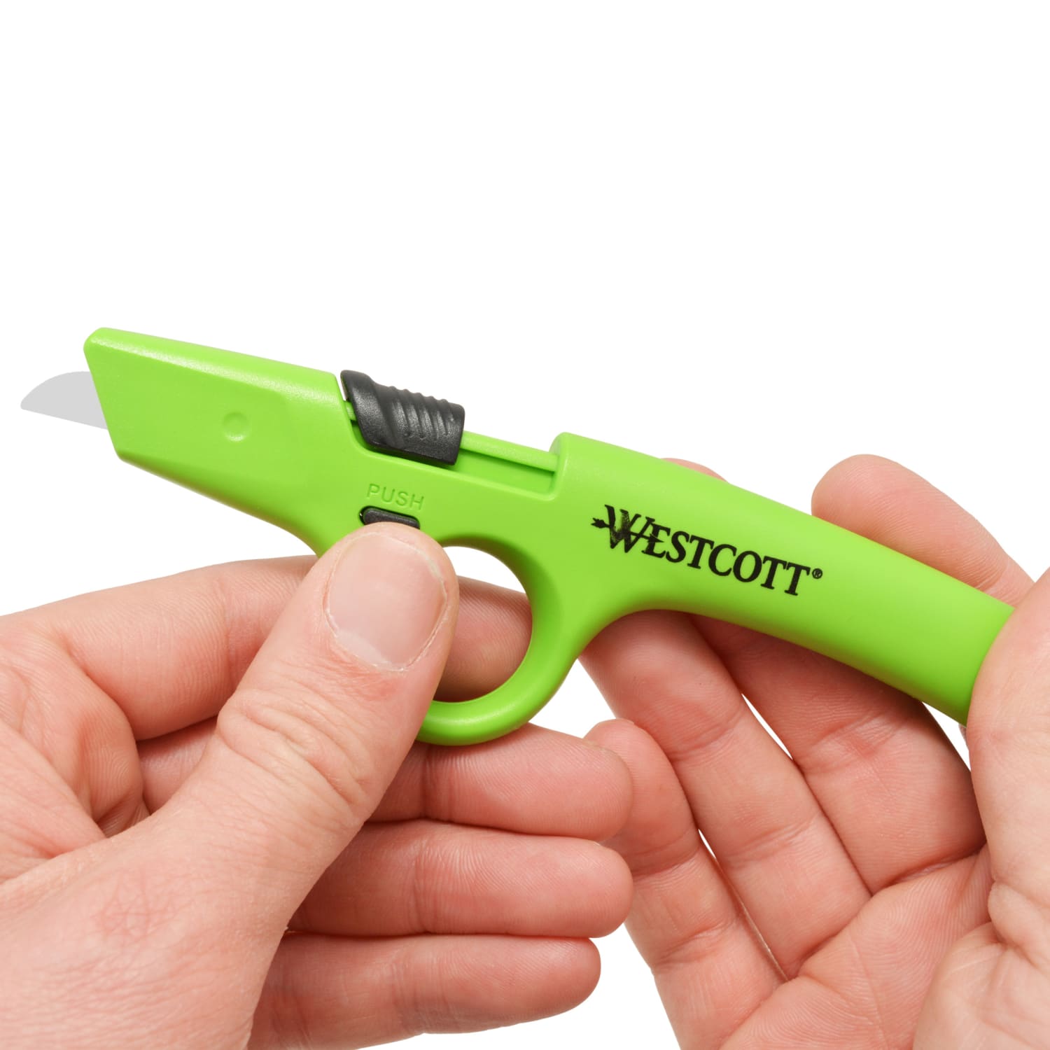 Westcott SafeEdge Finger Loop Ceramic Safety Cutter, Green - Image 5