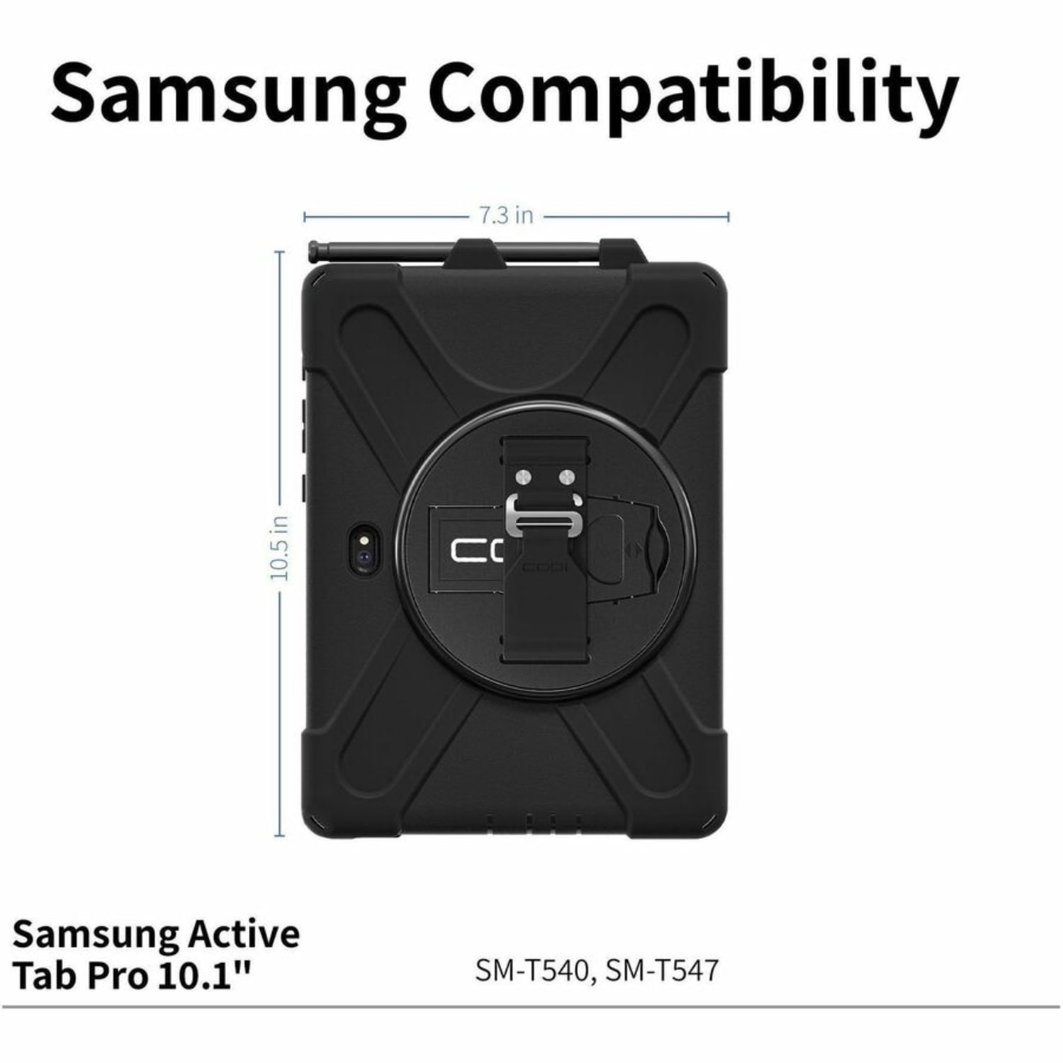 Codi Rugged Case for Samsung Active Tab Pro 10.1in (SM-540/545/547) - Image 3
