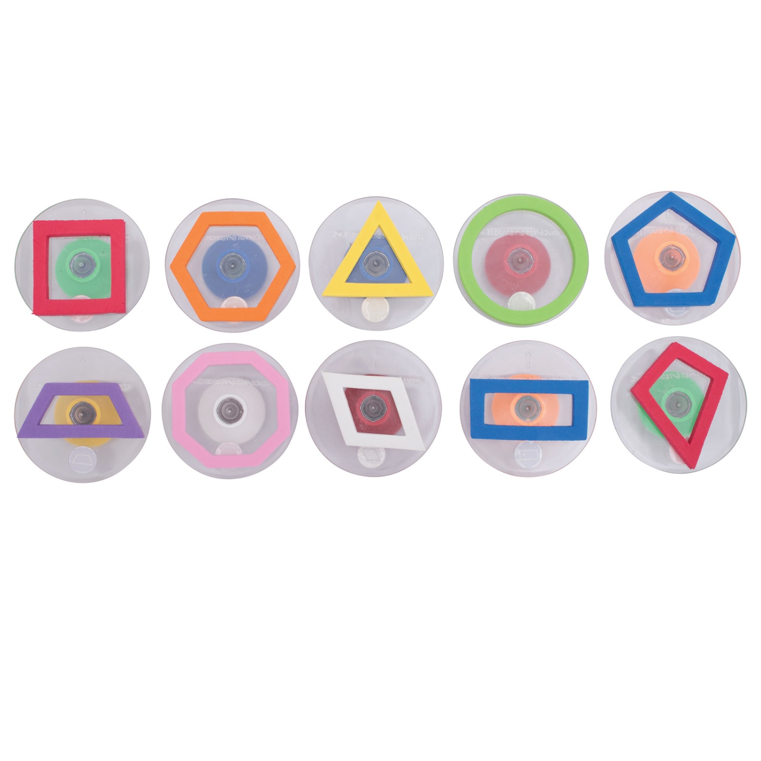 READY 2 LEARN Giant Stampers, Geometric Shapes, Outline, Set Of 10 - Image 4