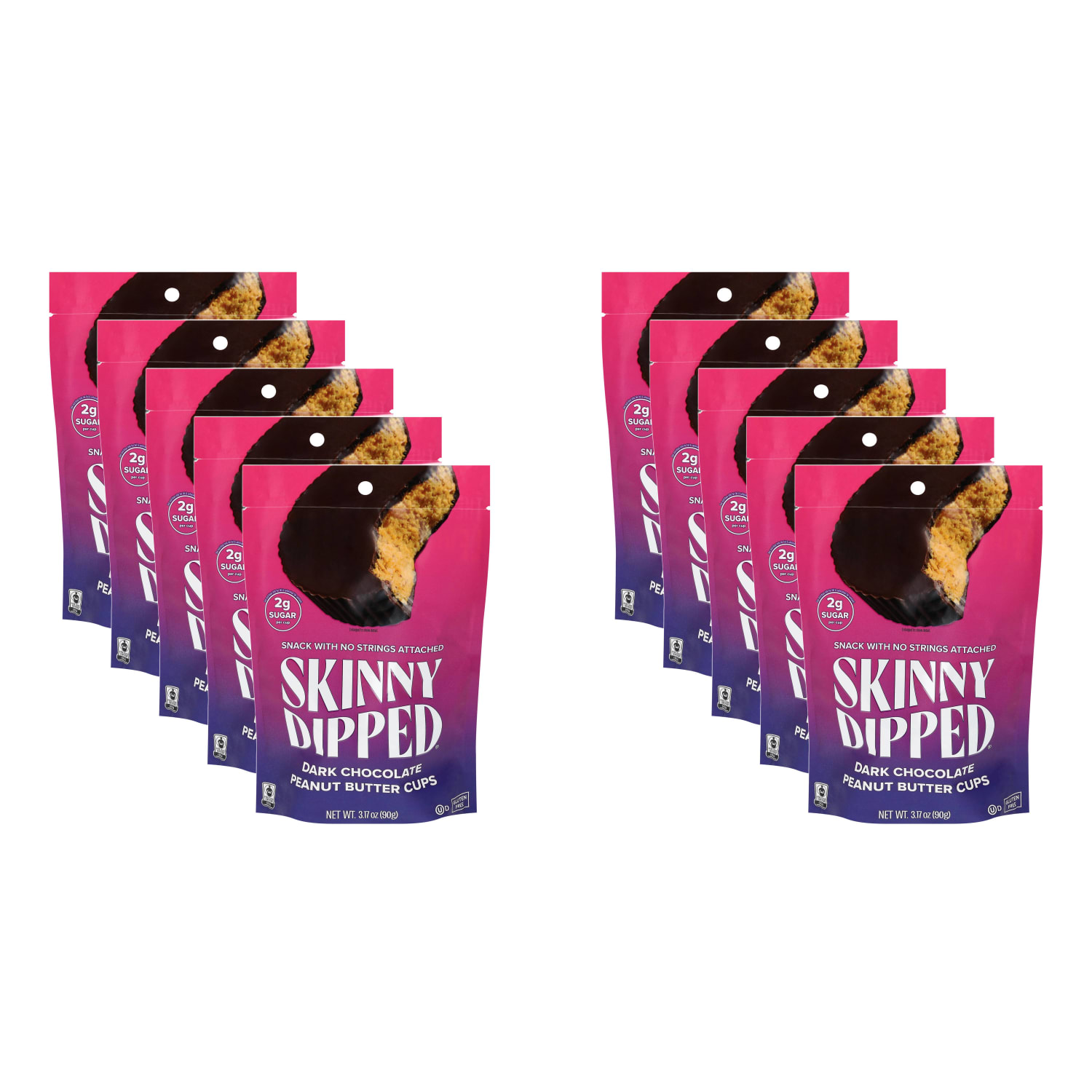 Skinnydipped Peanut Butter Dark Chocolate Cups, 3.17 Oz, Total Qty 10 - Image 6