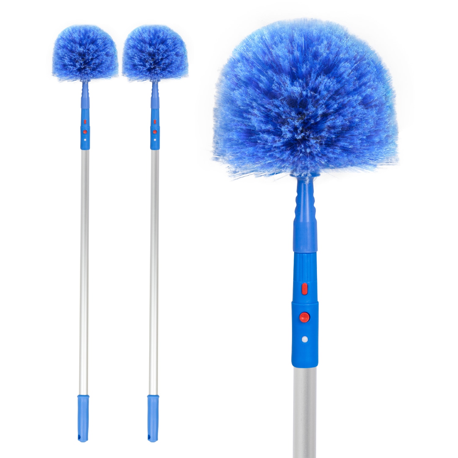Gritt Commercial Cobweb Duster Brush, 6 11/16in Cobweb / Corner Duster Brush with 6ft Telescopic Pole, Pack of 2 - Image 5