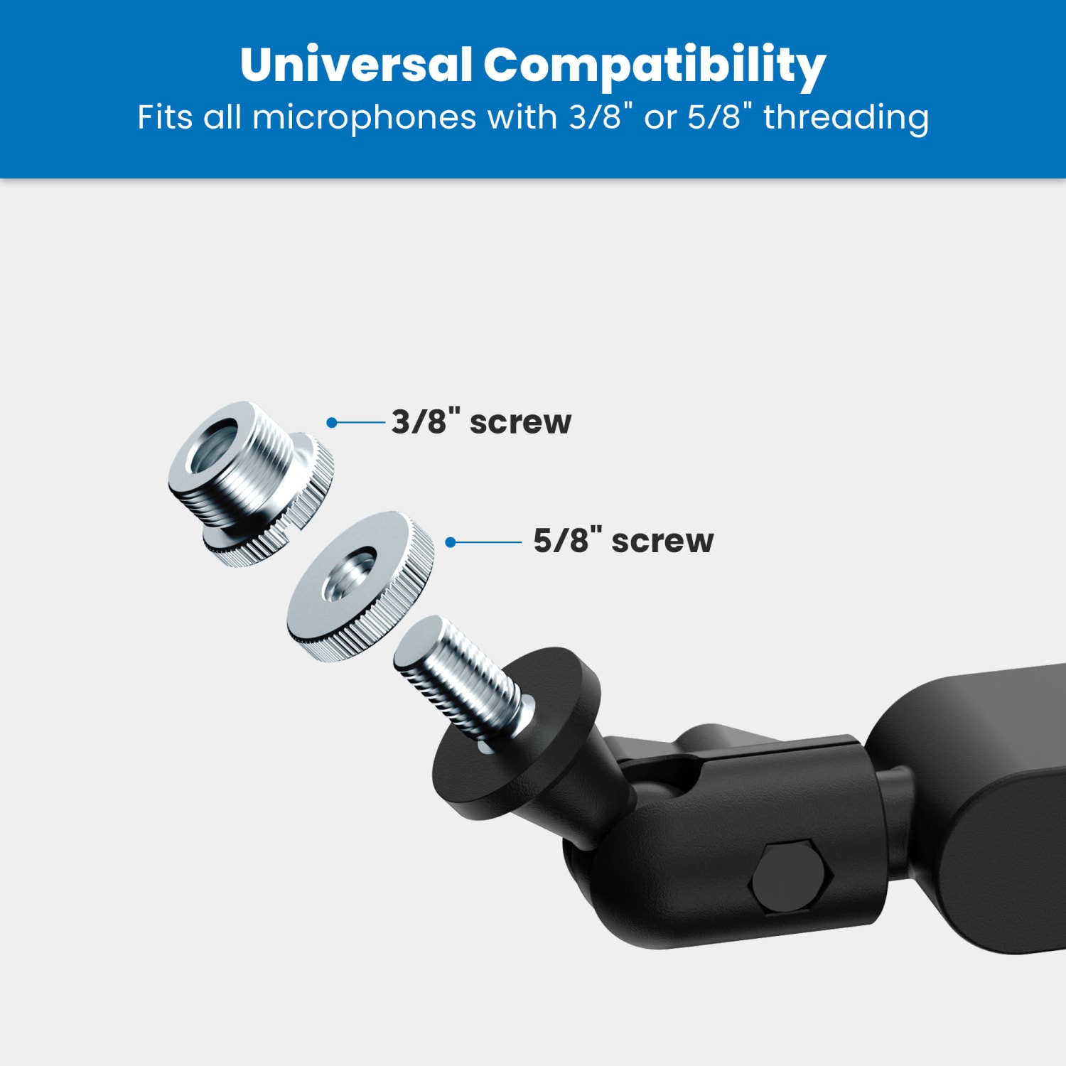 Mount-It! Premium Microphone Boom Arm, Black - Image 6