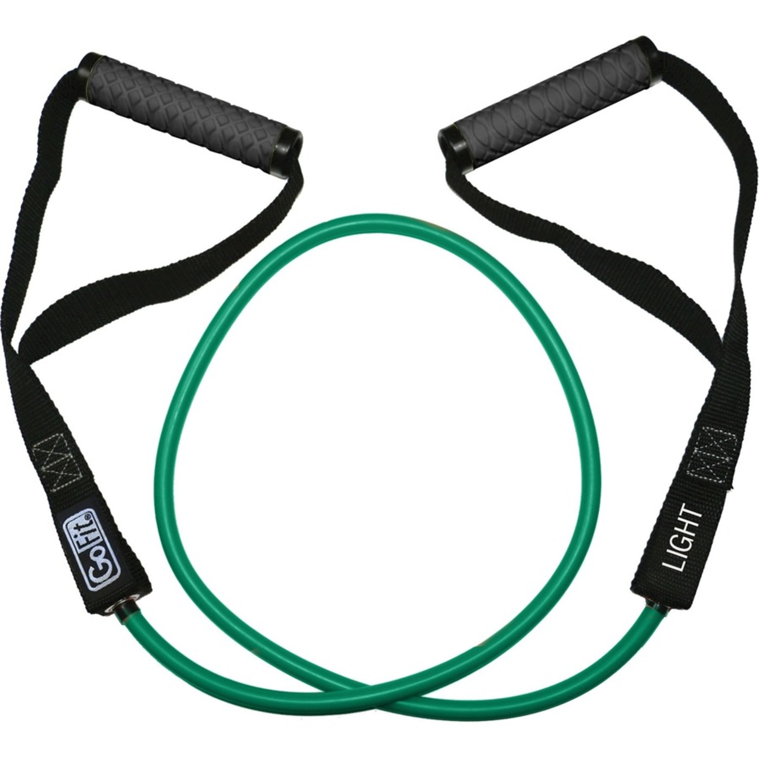 GoFit Pro-Grade Power Tubes with Handles (Green/20 Lbs.) - Green - Rubber - Image 4