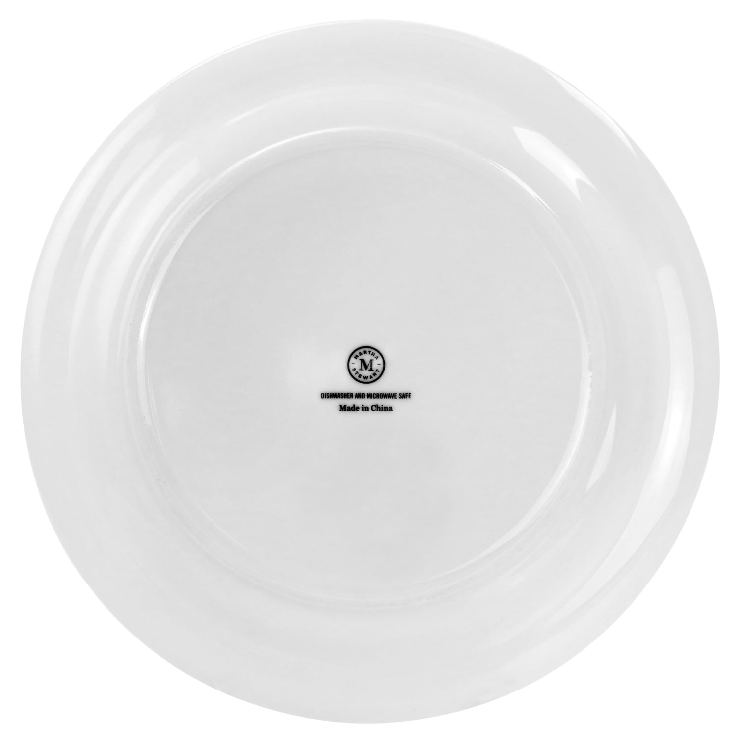 Martha Stewart 6-Piece Fine Ceramic Round Plate Set, 9in, White - Image 3
