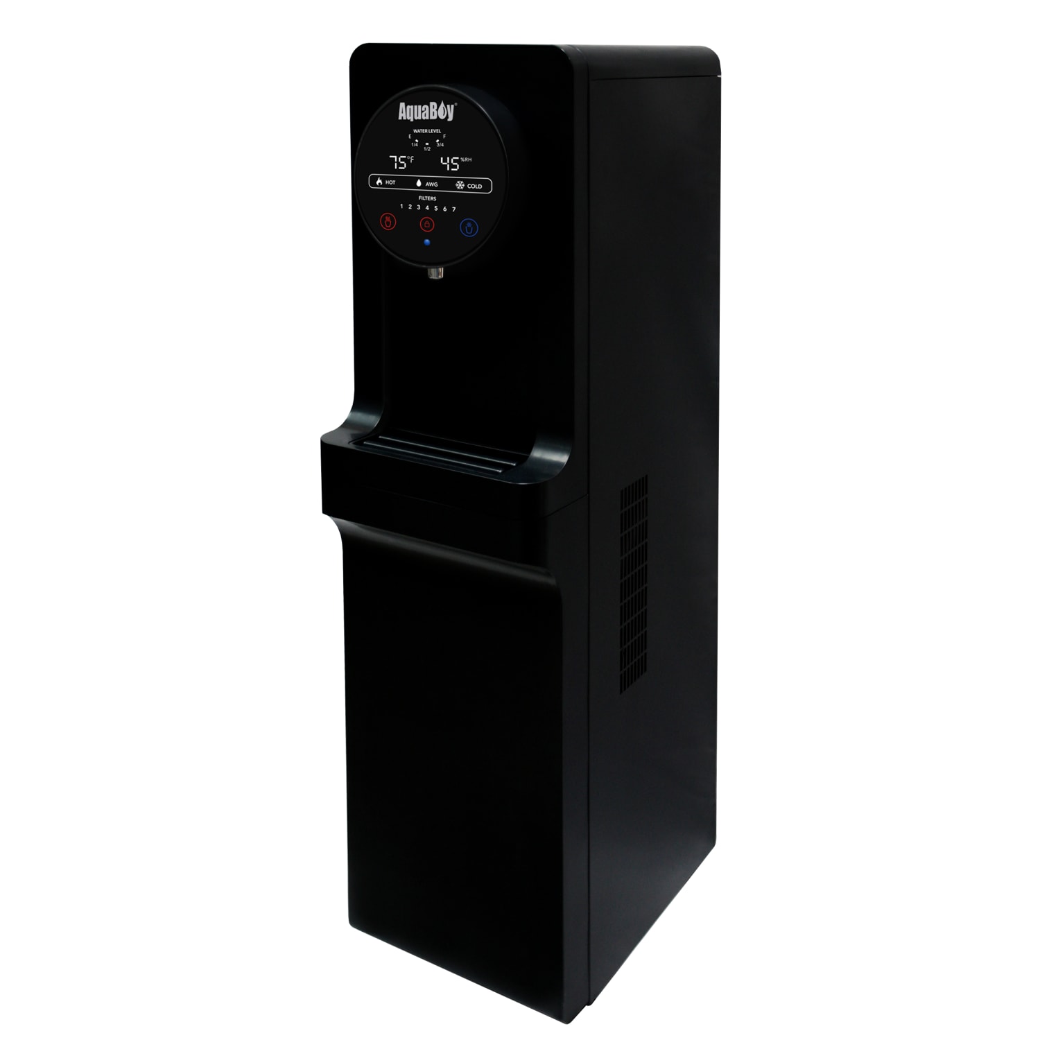 AquaBoy Pro II Hot/Cold Air-To-Water Generator, 45 1/2inH x 11 3/4inW x 17inD, Black - Image 4