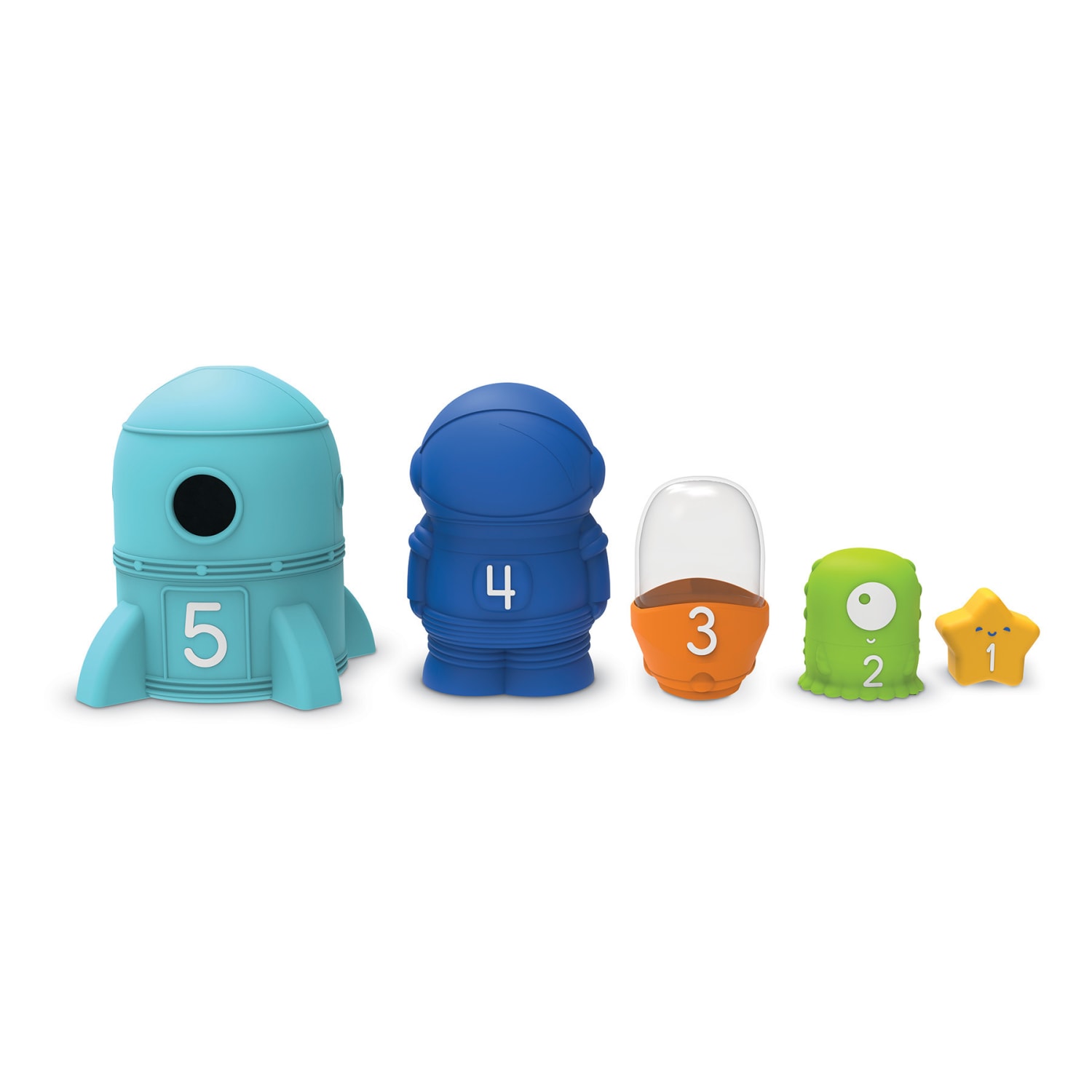 Learning Resources Nesting Rocket Ship, Multicolor - Image 5