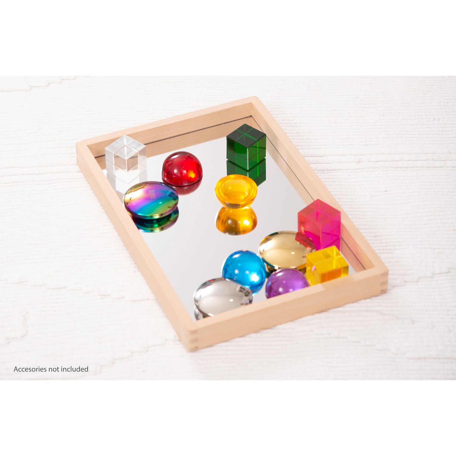 Tickit Small Wooden Mirror Tray - Image 4