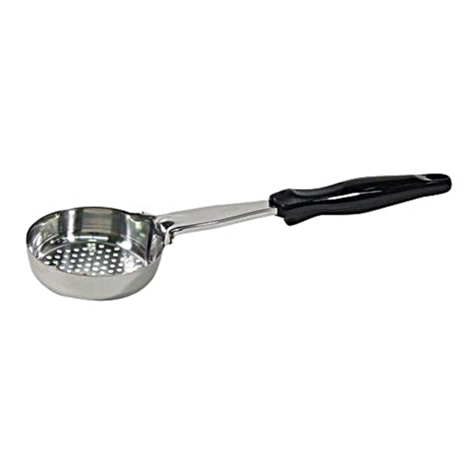 Vollrath Spoodle Perforated Portion Spoon With Antimicrobial Protection, 6 Oz, Black