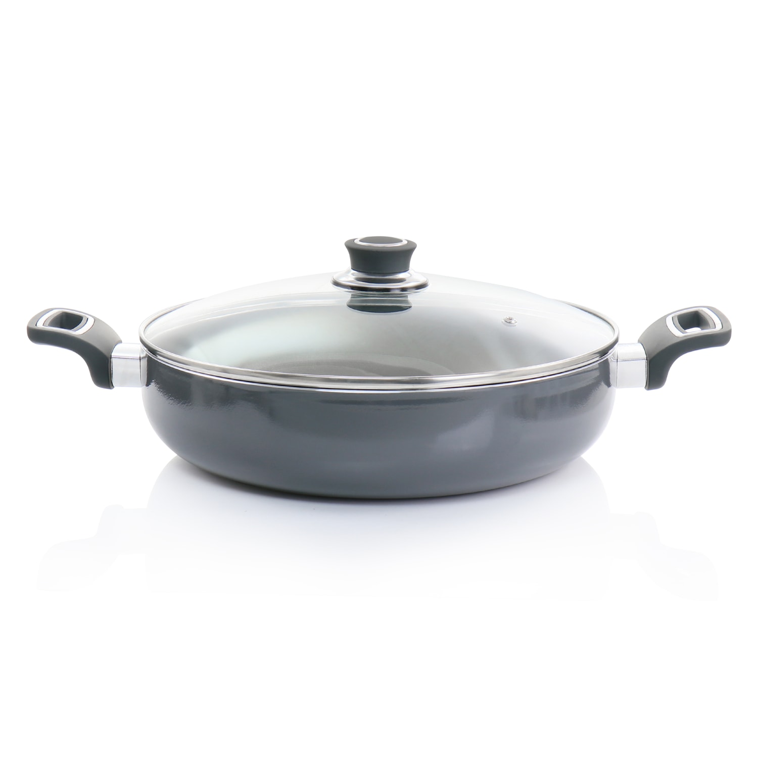 Oster Legacy 5-Quart Aluminum Non-Stick Everyday Pan, Gray - Image 5