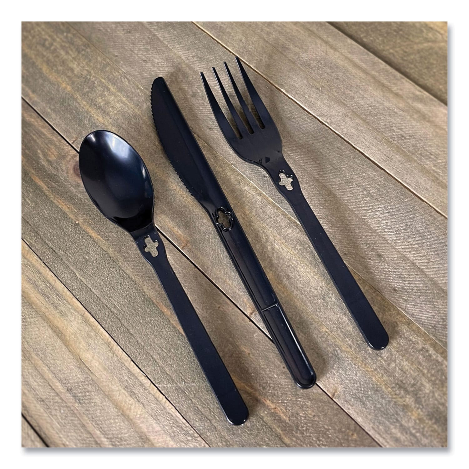 WeGo Polystyrene Spoons, Black, Carton Of 1,000 Spoons - Image 5