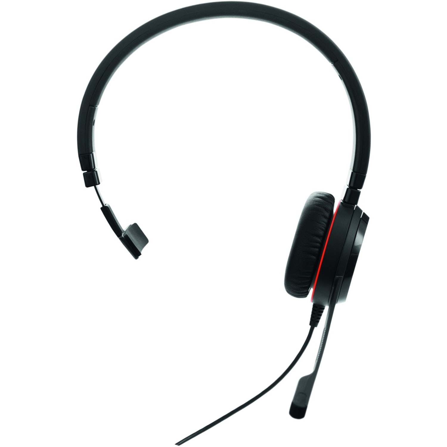 Jabra EVOLVE 30 Headset - Mono - Mini-phone (3.5mm) - Wired - Over-the-head - Monaural - Black - Image 3