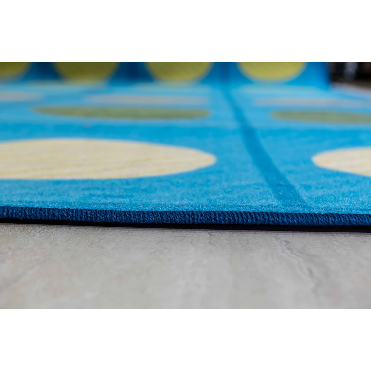 Carpets for Kids Pixel Perfect Collection Calming Colors Open Seating Rug, 8'x 12', Blue - Image 5