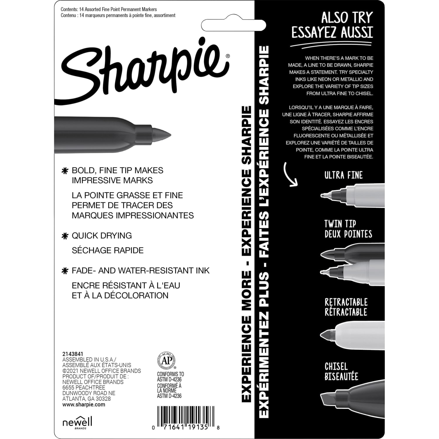 Sharpie Mystic Gems Permanent Markers - Fine Marker Point - Multi Ink - 14 / Pack - Image 4
