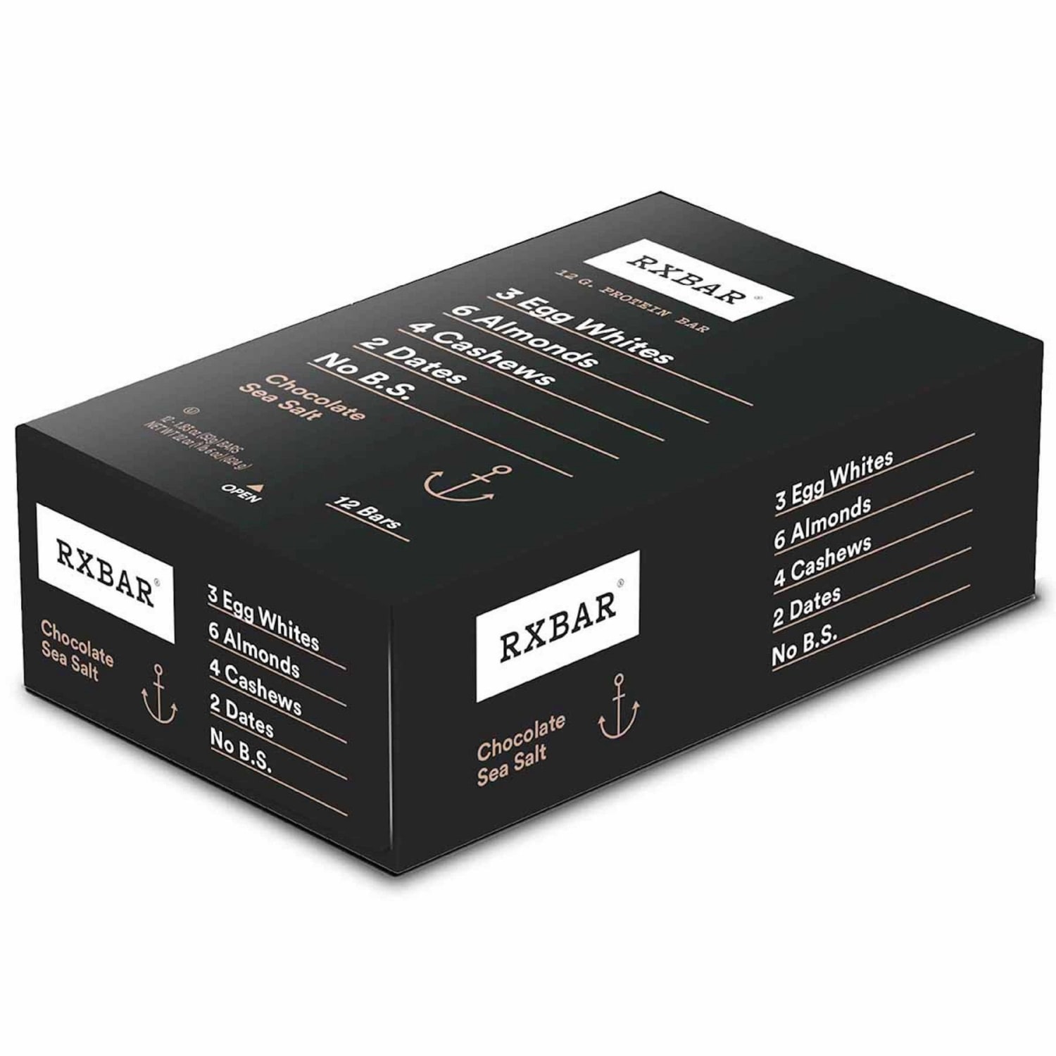 RXBAR Protein Bars, Chocolate Sea Salt, 1.8 Oz, Pack Of 12 Bars - Image 3
