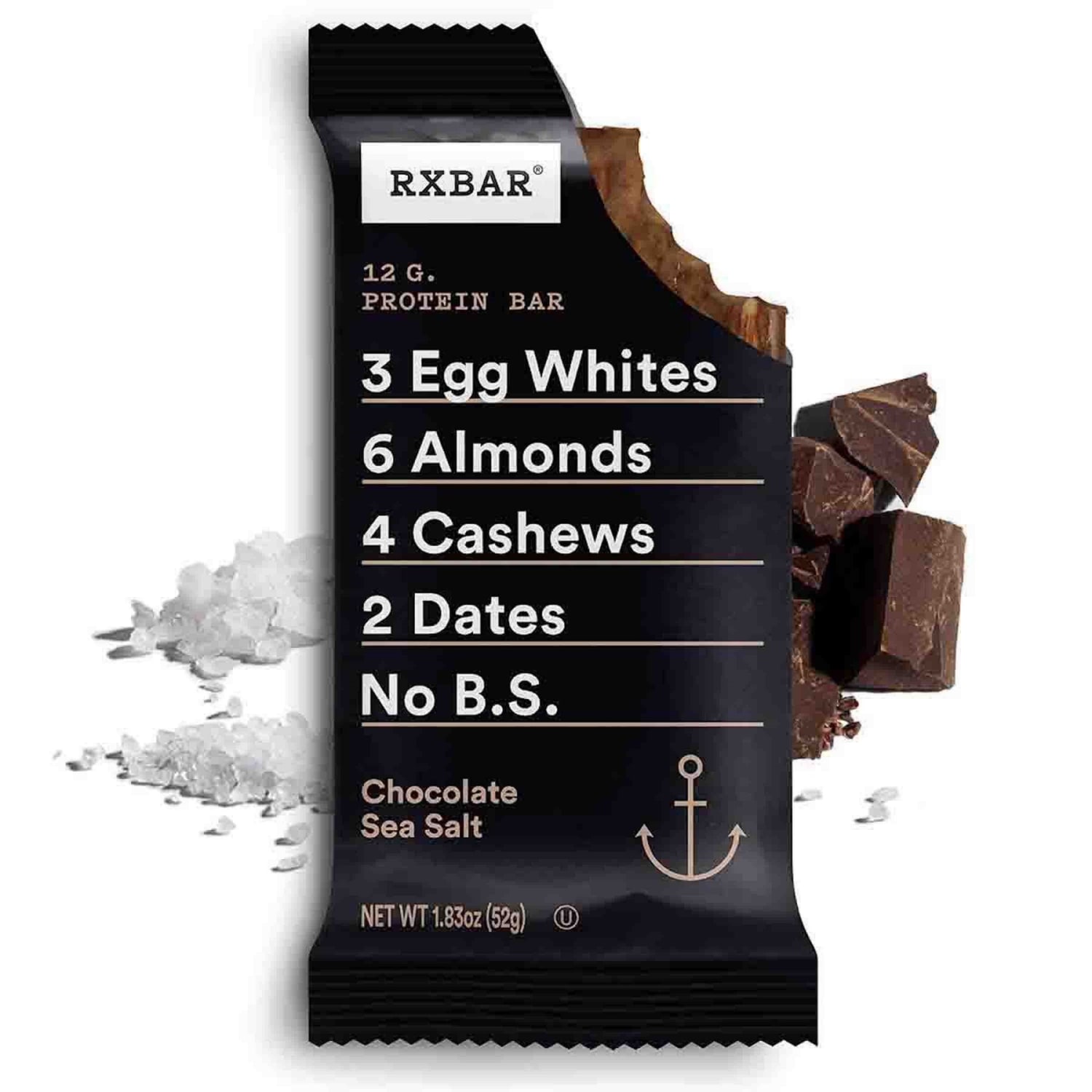 RXBAR Protein Bars, Chocolate Sea Salt, 1.8 Oz, Pack Of 12 Bars - Image 5
