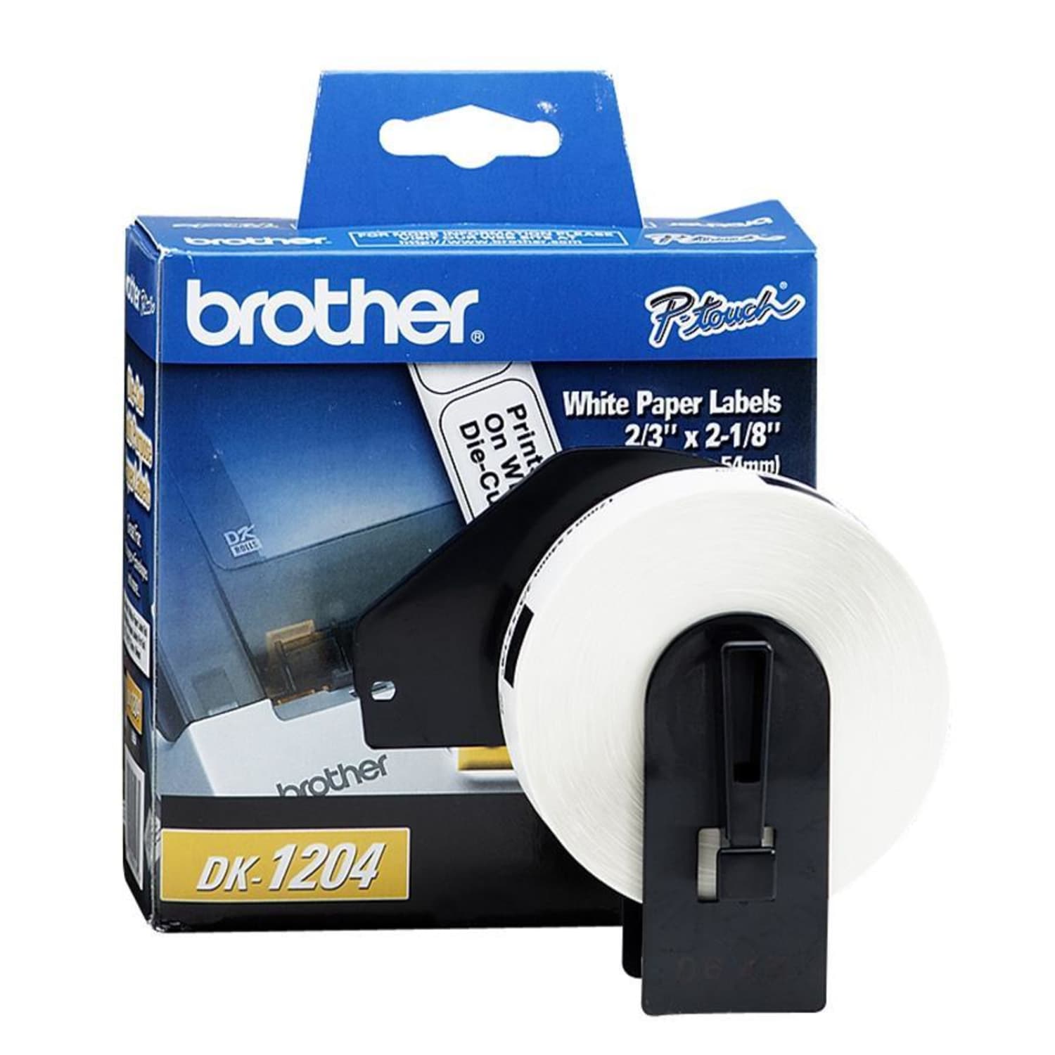 Brother DK-1204 Black-On-White Labels, 0.67in x 2.13in, Roll Of 400 - Image 5