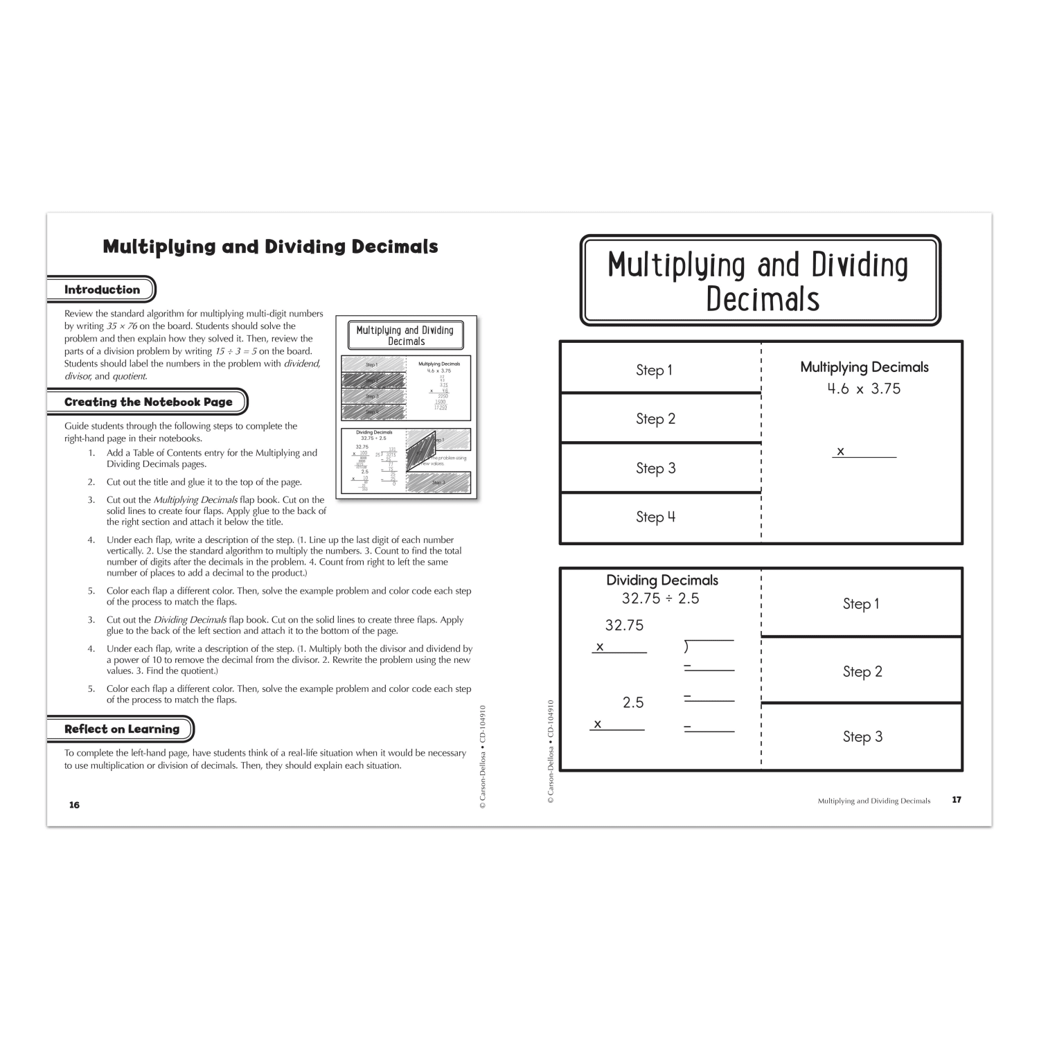 Carson-Dellosa Interactive Notebook For Math, Grade 6 - Image 4