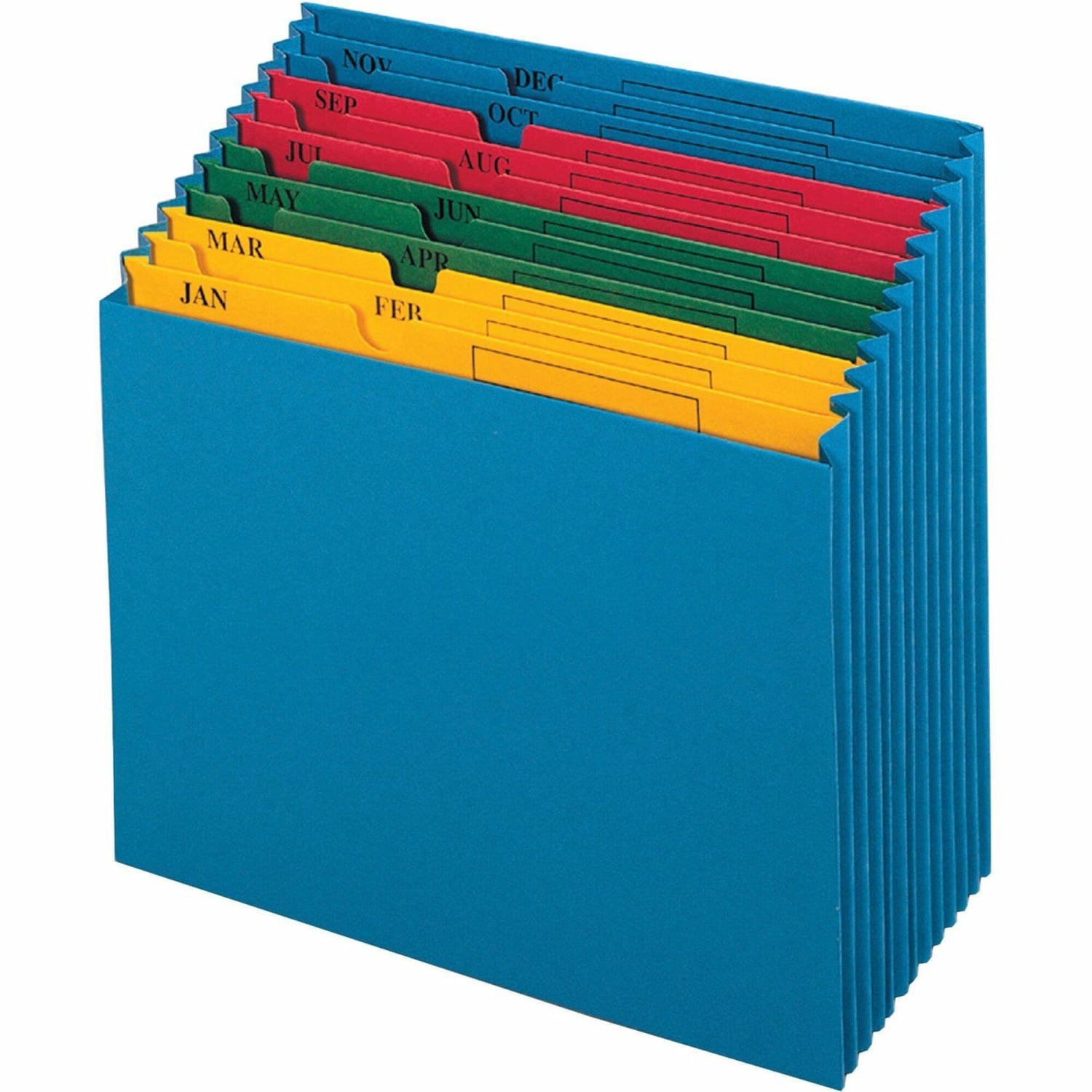 Pendaflex File Pockets, QuickView Monthly Desktop Project, Letter Size, Jan-Dec, Blue - Image 3
