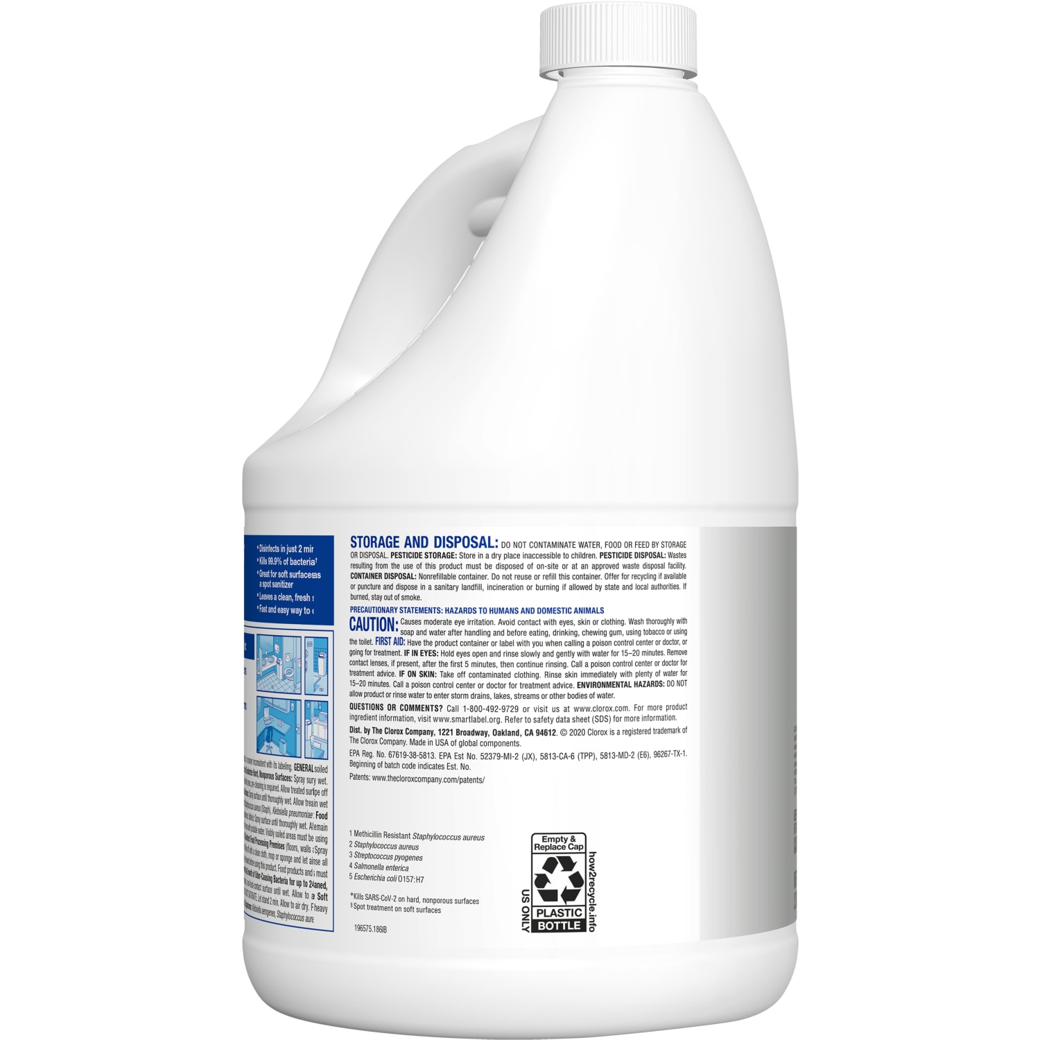 Clorox Turbo Pro Bleach-Free Disinfectant Cleaner for Sprayer Devices, 121 Oz, Case Of 3 - Image 4