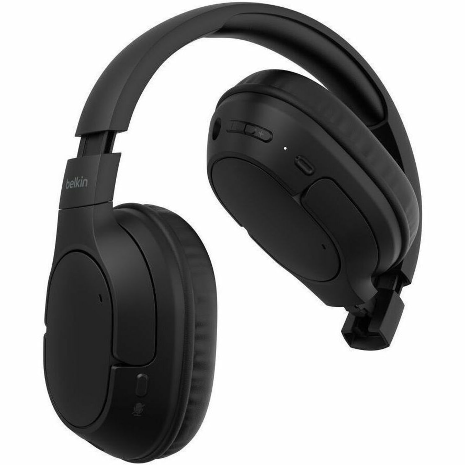 Belkin SoundForm Surround Wireless Over-Ear Headphones, Black - Image 4
