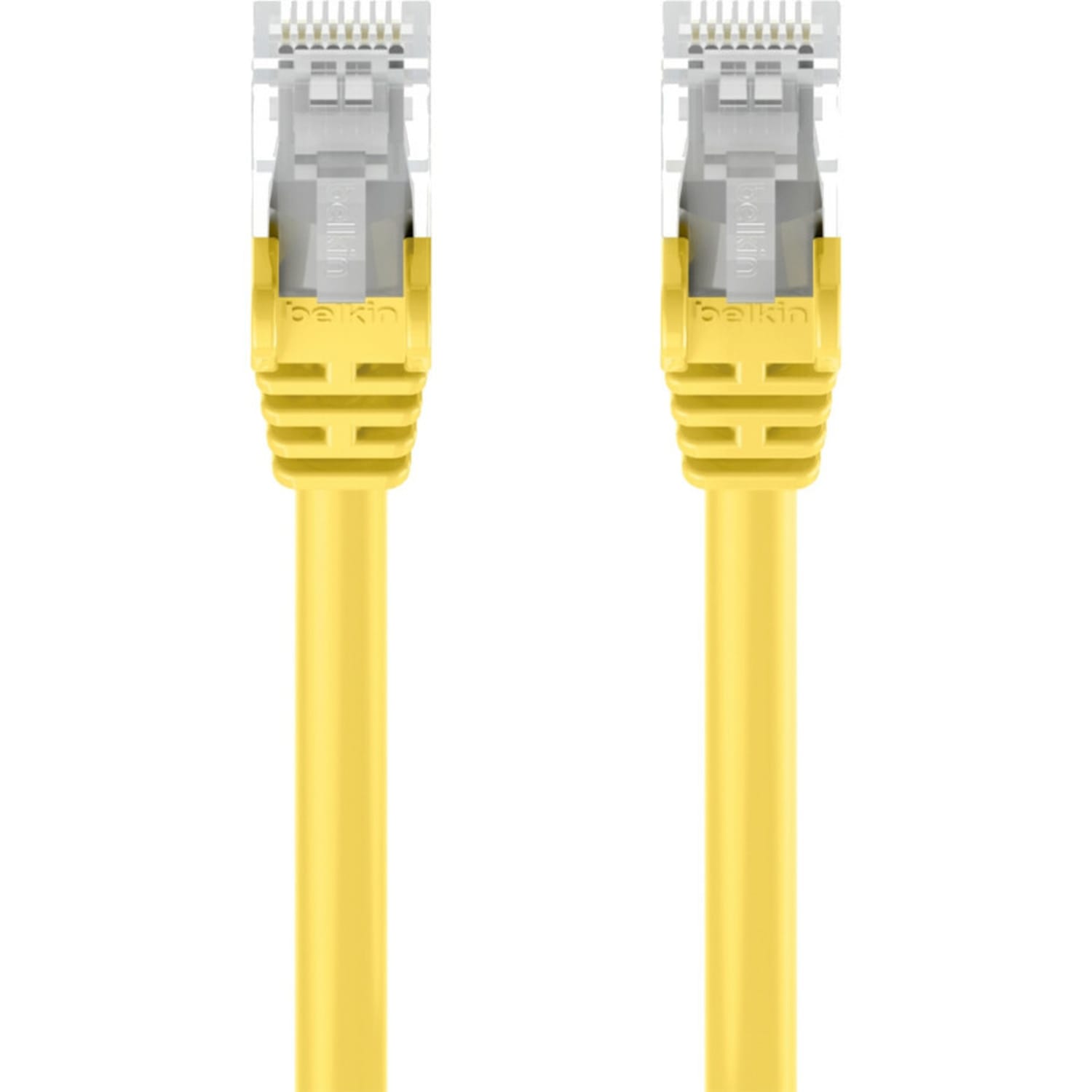 Belkin CAT6 Ethernet Patch Cable Snagless, RJ45, M/M - 12 ft Category 6 Network Cable - 24 AWG - Yellow - Image 3