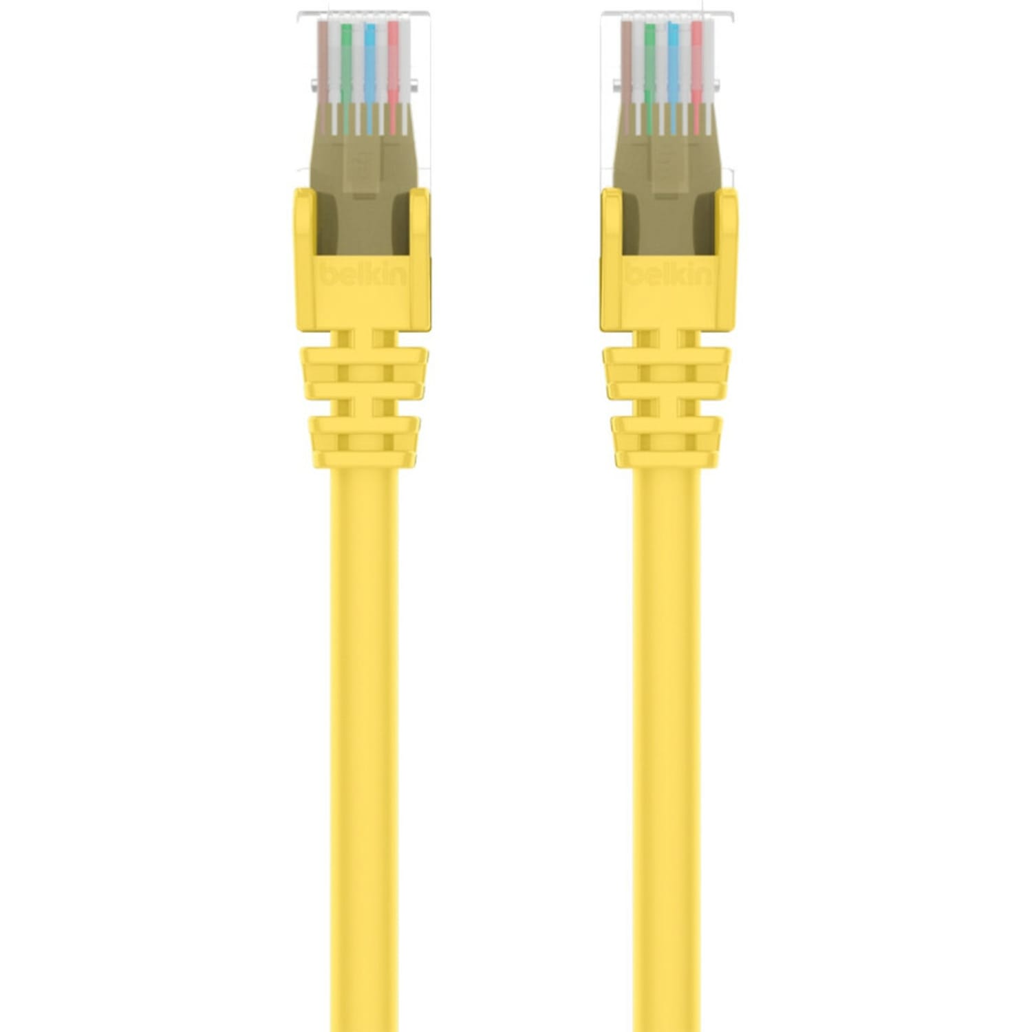 Belkin CAT6 Ethernet Patch Cable Snagless, RJ45, M/M - 12 ft Category 6 Network Cable - 24 AWG - Yellow - Image 4