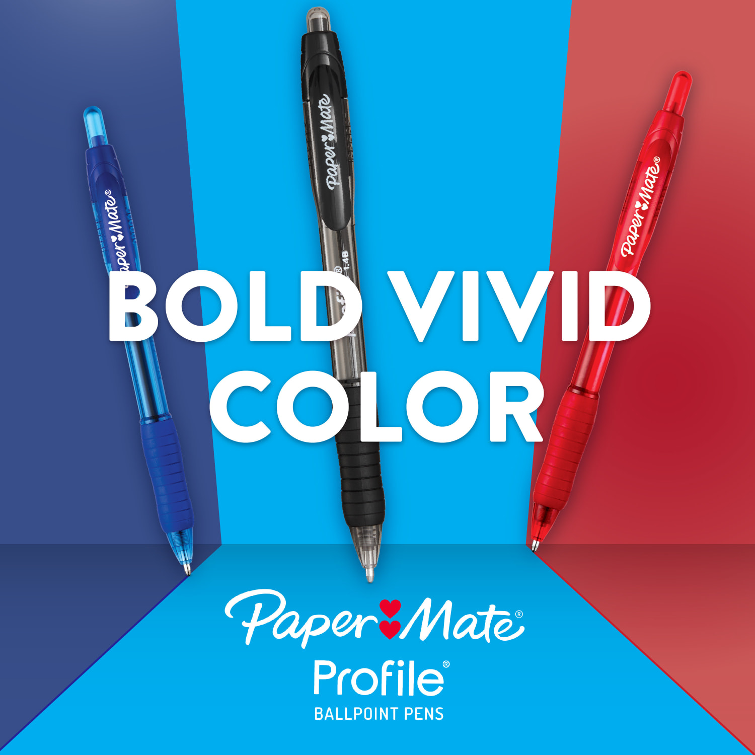 Paper Mate Ballpoint Pen, Profile Retractable Pen, Medium Point (1.0mm), Red, 12 Count - Image 4