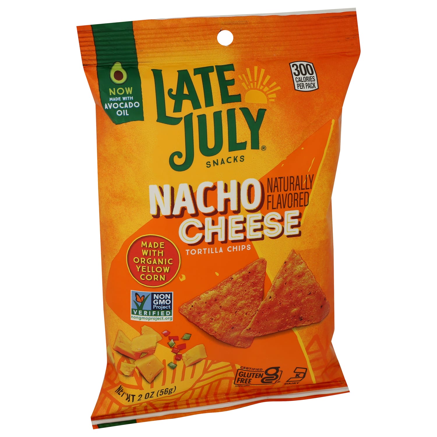 Late July Snacks Tortilla Chips, Nacho Cheese, 2 Oz, Total Qty 24 - Image 3