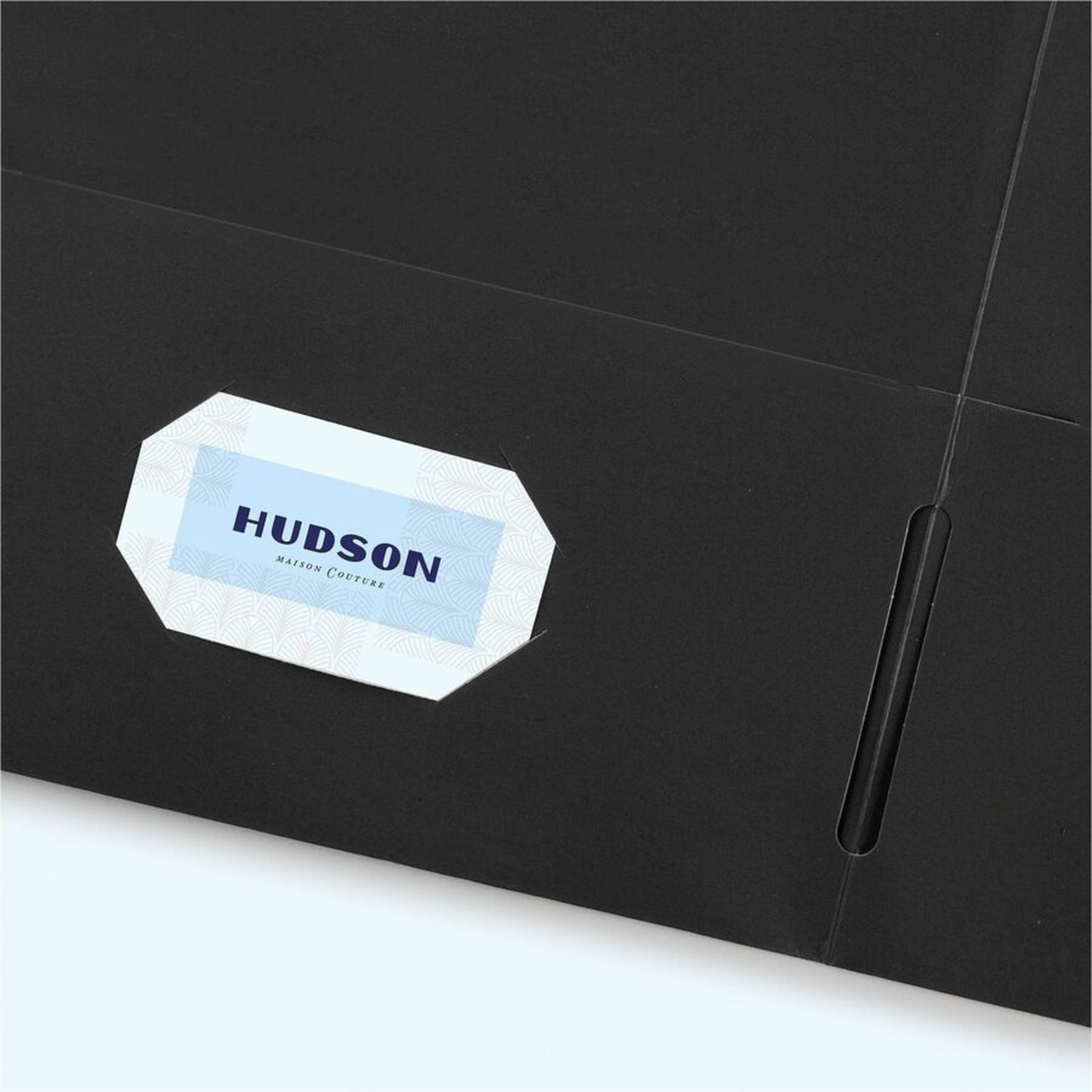 Avery Letter Pocket Folder - 8 1/2in x 11in - 40 Sheets Capacity - 2 Internal Pocket(s) - Embossed Paper - Black - Embossed - 25/Box - 5 / Carton - Image 6