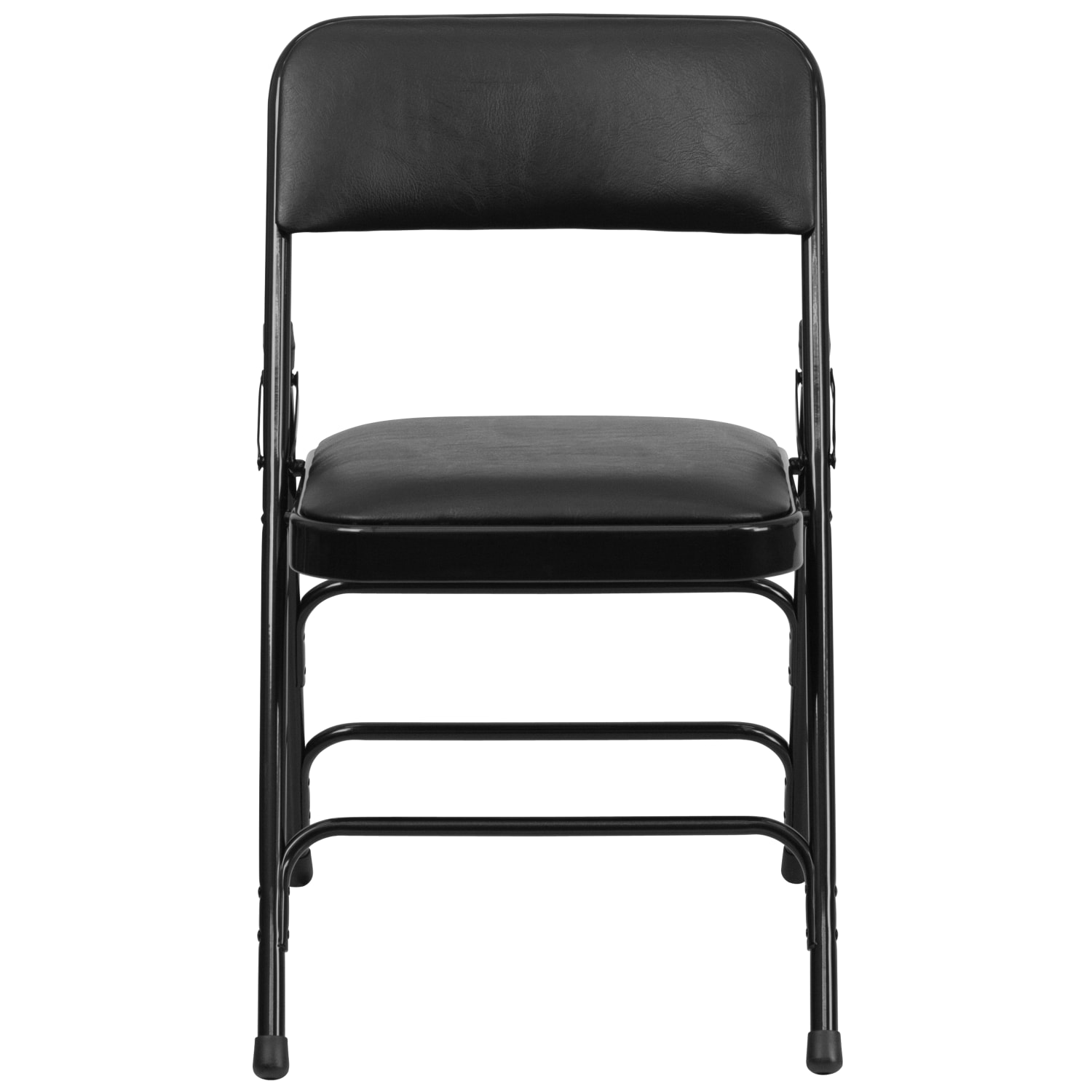 Flash Furniture HERCULES Vinyl Curved TripleBraced Folding Chair Black PopularChairscom Flash Furniture HERCULES Vinyl Curved Triple Braced Folding Chair Black PopularChairscom